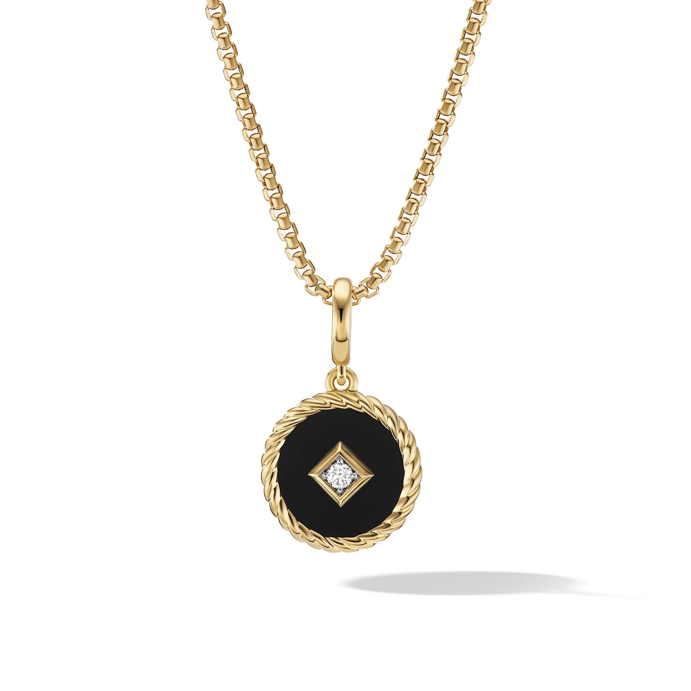 David Yurman o1w1db10525 D17242 Charm in 18K Yellow Gold and Diamond Size ONE SIZE - 1 Thumbnail