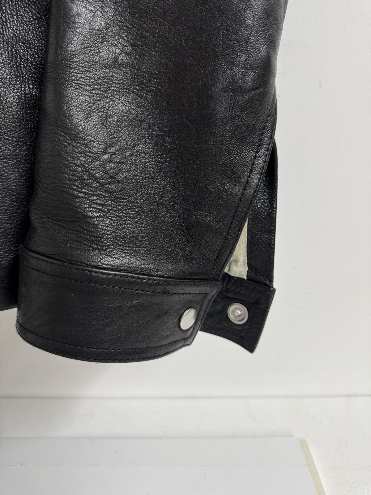 Rick Owens Rick Owens FW03 Brad Black Leather Zip Jacket – SOPU SYS 23 Size US S / EU 44-46 / 1 - 8 Thumbnail