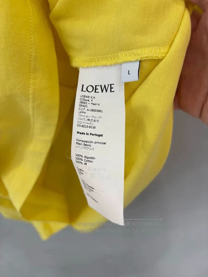 Loewe LOEWE Short Sleeve T-Shirt with Chest Embroidered Logo Size L / US 10 / IT 46 - 2 Thumbnail