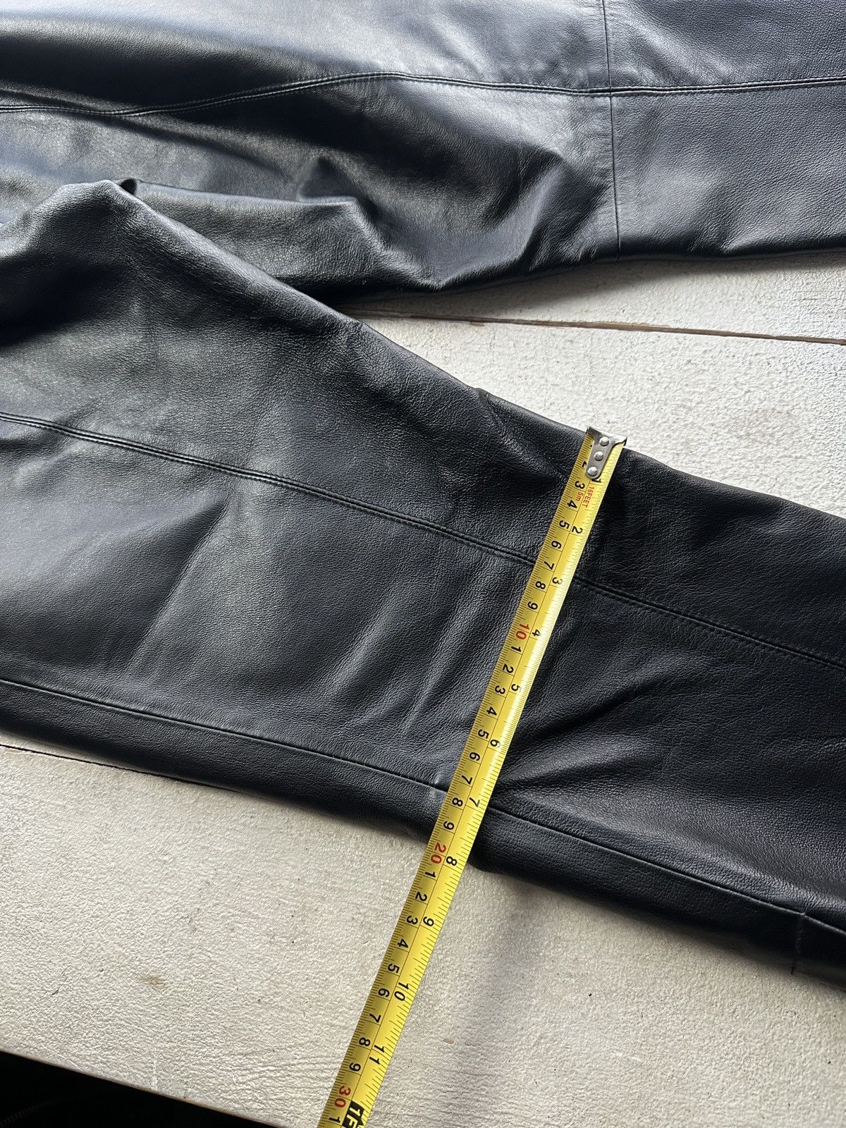 Leather 🚨Vintage leather pants motorcycles Black LUXURY Y2K Size 27" / US 4 / IT 40 - 18 Thumbnail