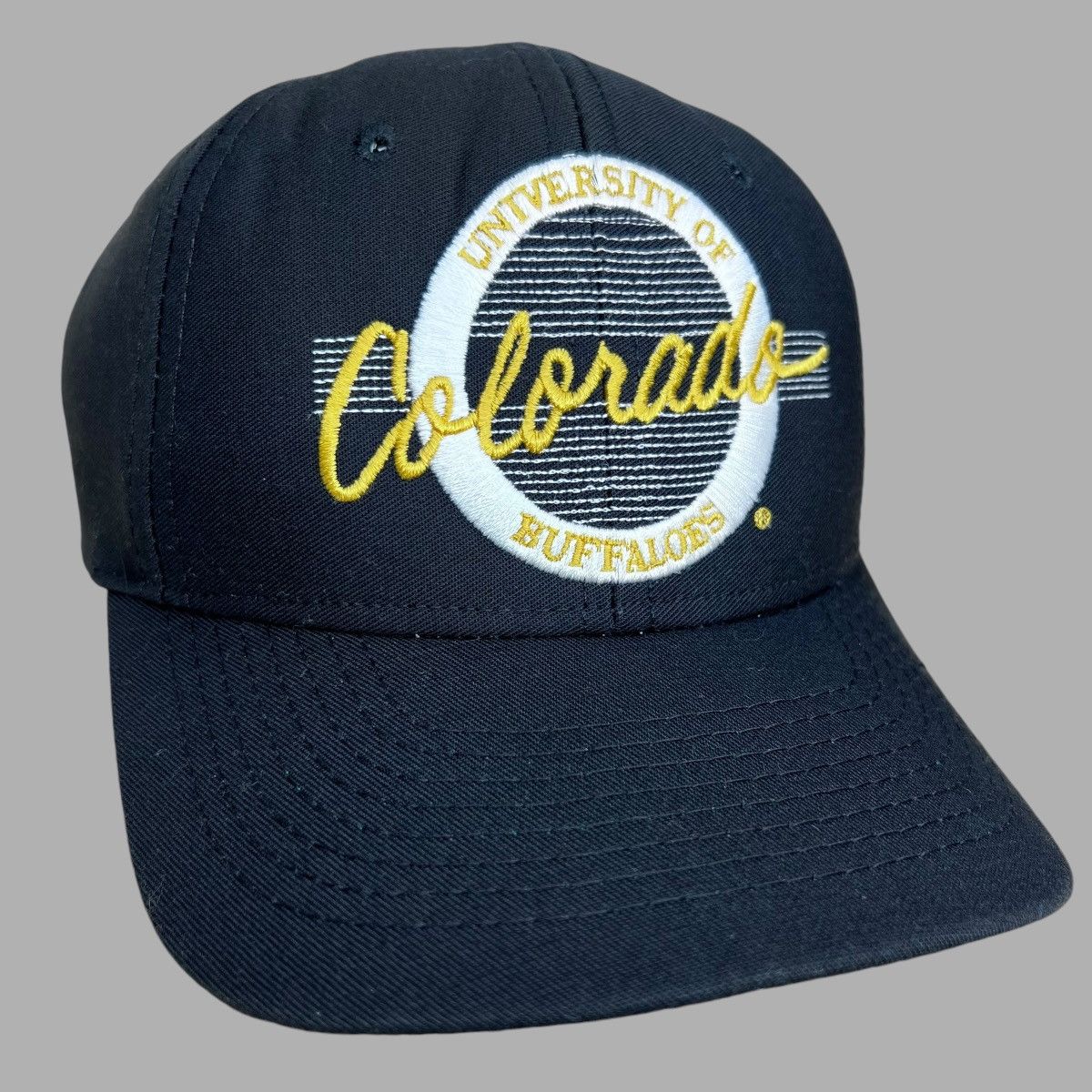 Vtg 1990s NCAA Colorado Buffaloes Script The Game Snapback