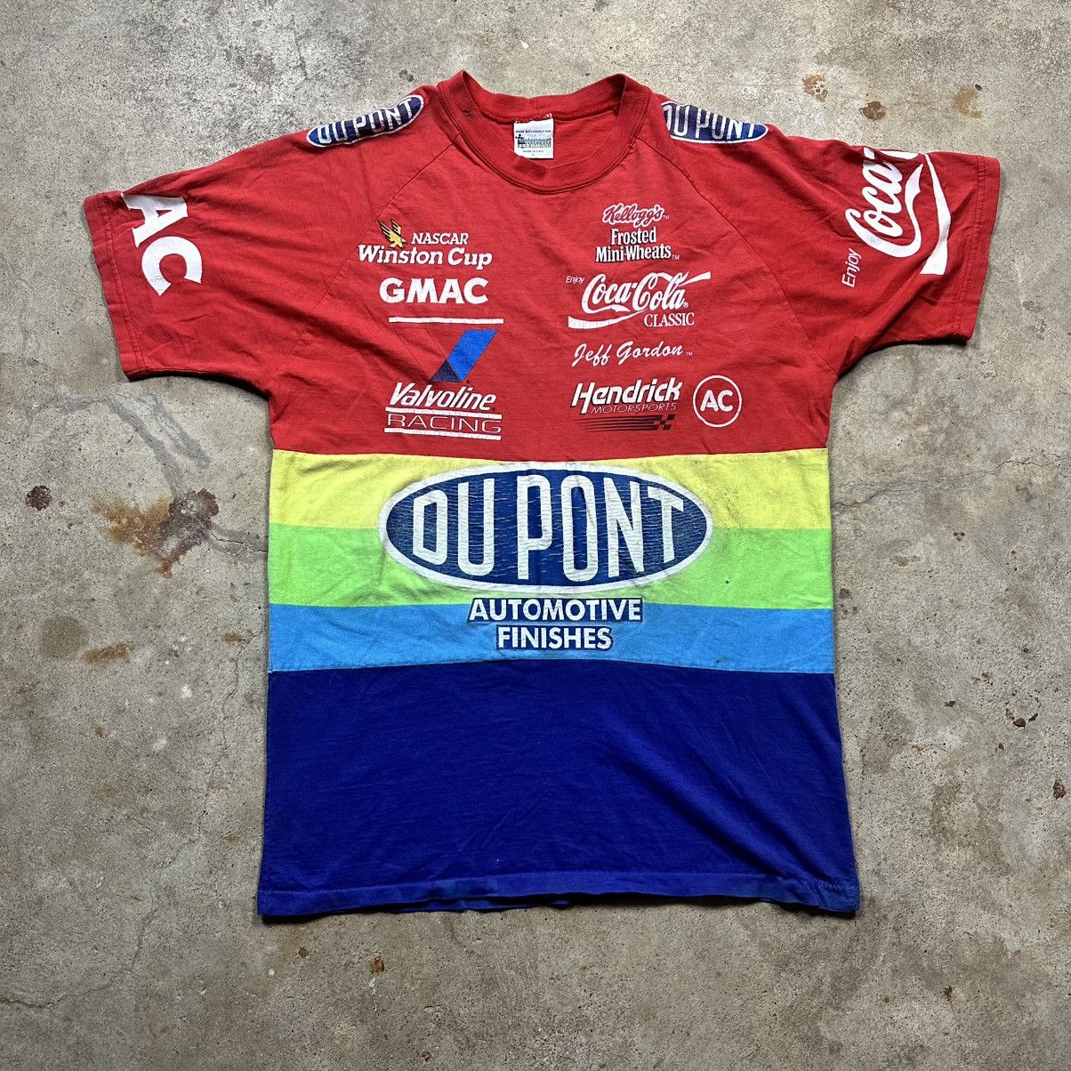 NASCAR Vintage 90s NASCAR Jeff Gordon Dupont Racing Shirt Size L Size US L / EU 52-54 / 3 - 1 Thumbnail