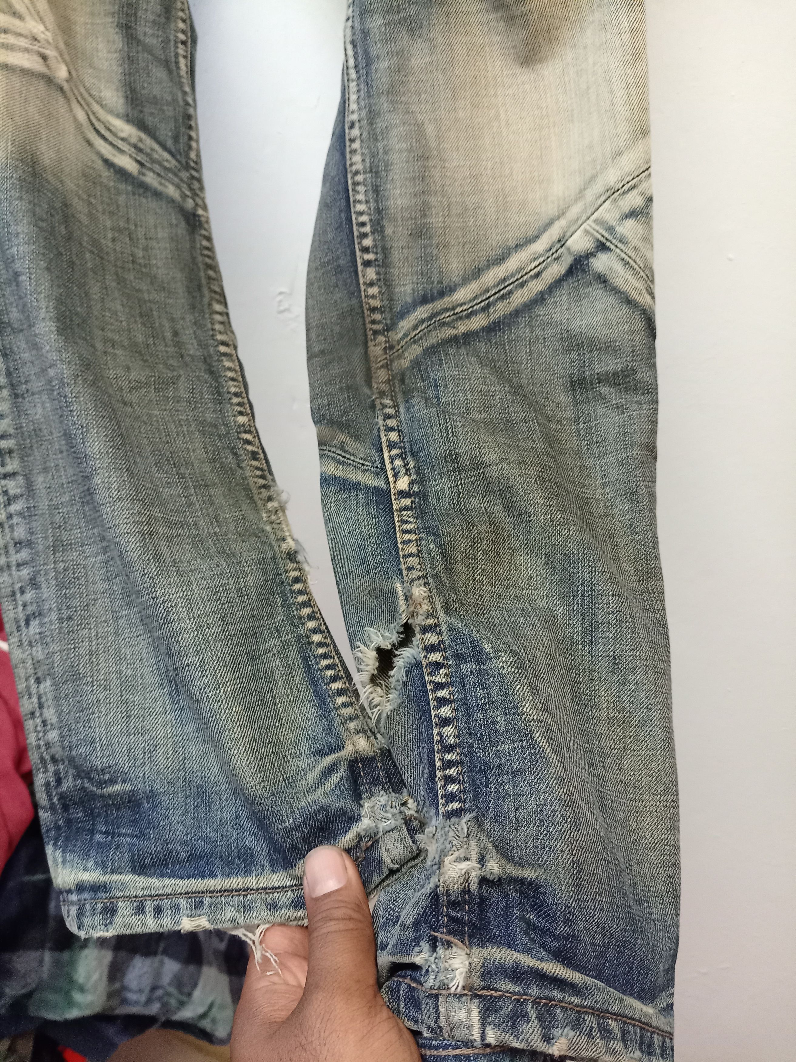 Japanese Brand EDGE RUPERT Distressed denim jeans Size US 30 / EU 46 - 8 Thumbnail
