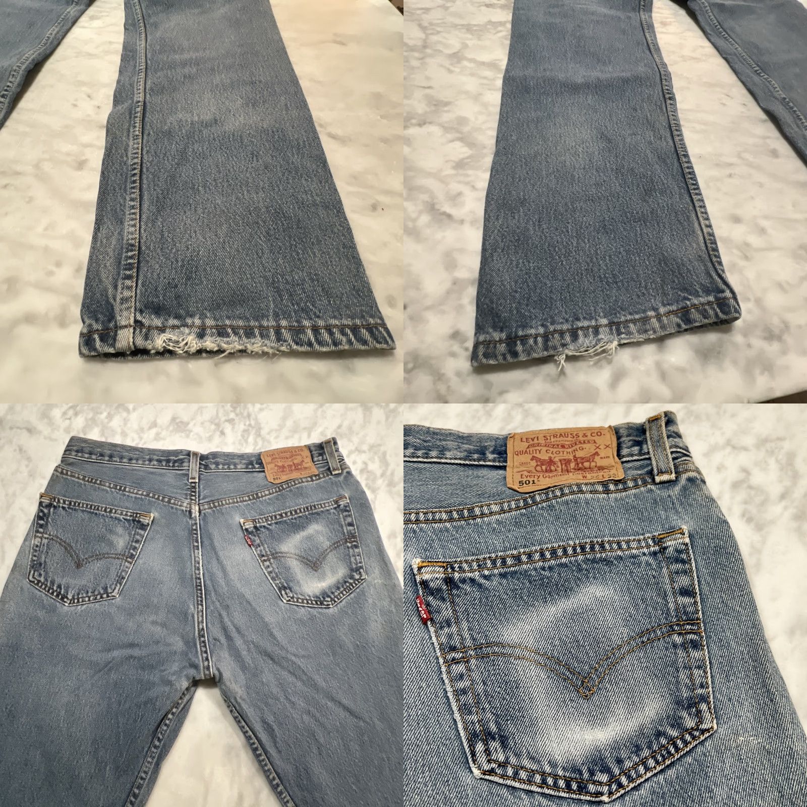 Levi's VINTAGE Levi's 501 Jeans Men 34x32 Button Fly Blue Cotton 5-Pocket Straight Size US 34 / EU 50 - 8 Thumbnail