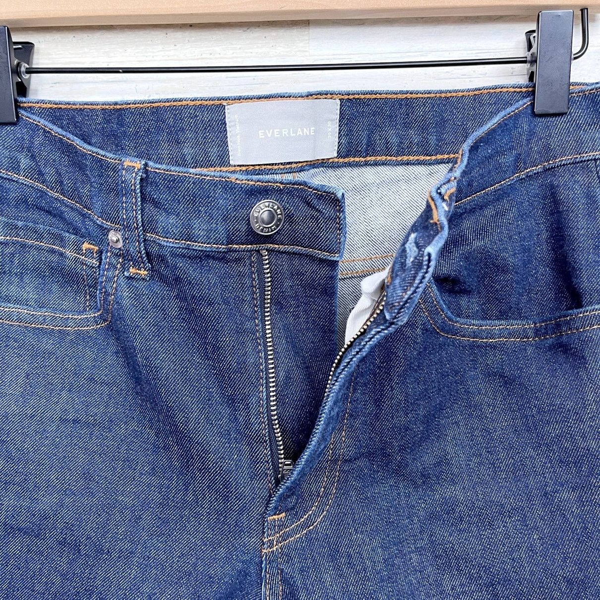 Everlane Everlane Slim Straight Leg Stretch Jeans Dark Mens 29x30 Size US 29 - 3 Thumbnail