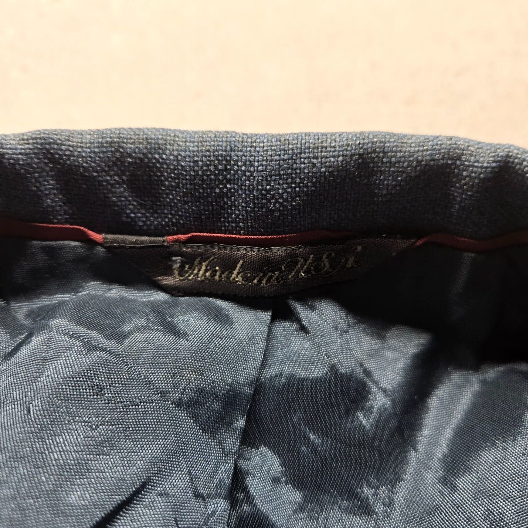 Vintage VINTAGE Hunting Horn Loui Strauss Solid Blue Two Button Blazer Sport Coat Suit Jacket Adult Men's 42R 40 Wool Polyester Rayon Blue Size 40R - 3 Thumbnail