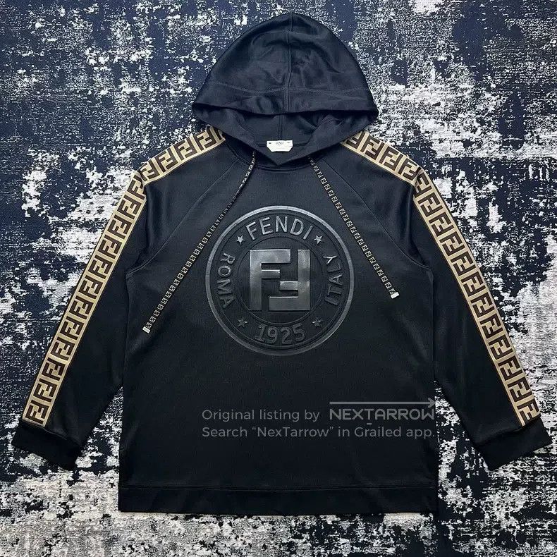 Fendi Fendi Side Double F Monogram Hoodie Size S / US 4 / IT 40 - 1 Thumbnail