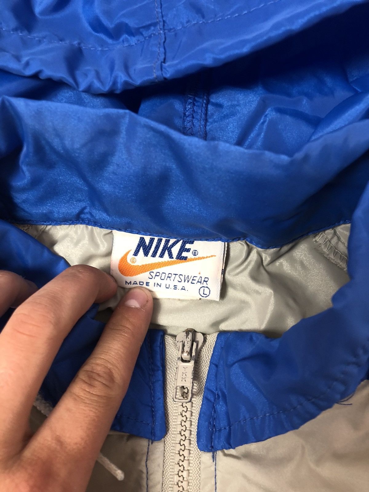 Nike × Vintage Men’s light jacket Nike sportswear made in USA 1980s y2k rar Size US L / EU 52-54 / 3 - 7 Thumbnail