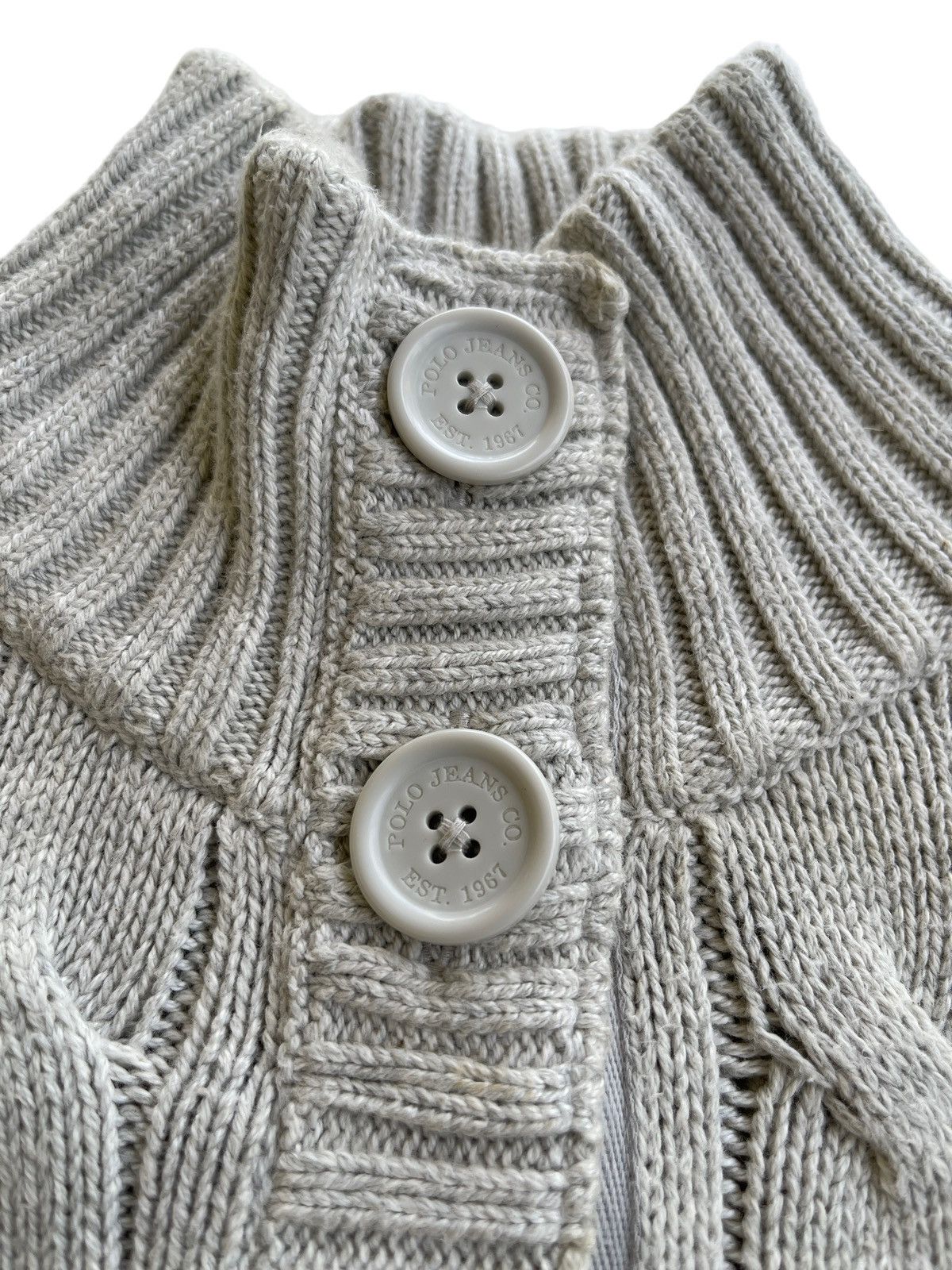 Polo Ralph Lauren Polo RL Cable Knitted Cardigan Jacket Size L / US 10 / IT 46 - 10 Thumbnail