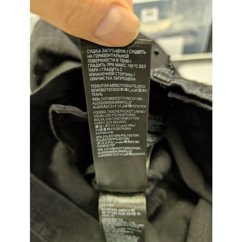 Balenciaga o1rshd1 Low Crotch Light Japanese Denim Pants in Black Size US 30 / EU 46 - 21 Thumbnail