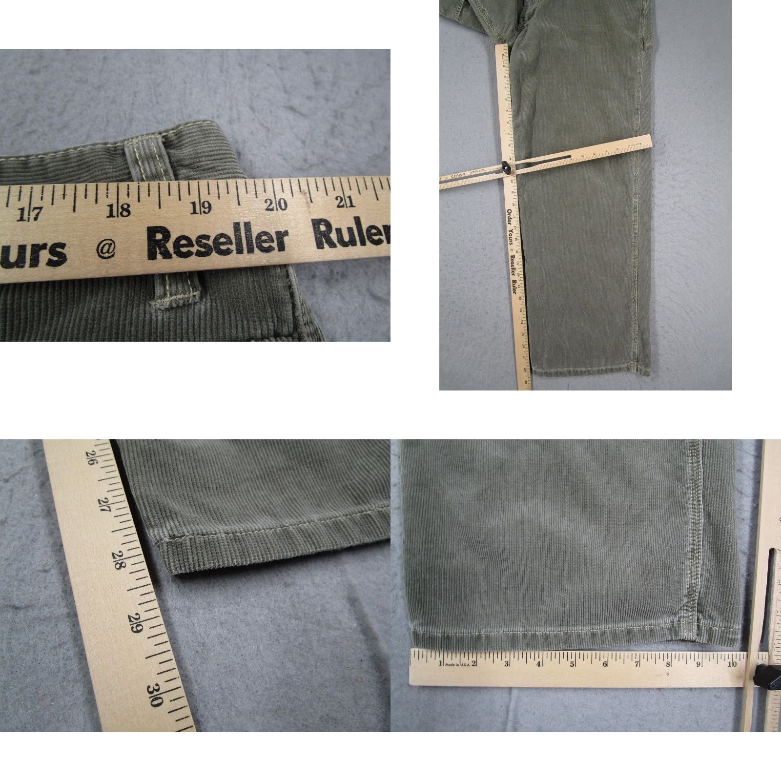 Gap VINTAGE Gap Carpenter Pants Mens 40x28 Olive Green Corduroy Hammer Loop Workwear 90s Mens Pants Size US 40 / EU 56 - 8 Thumbnail