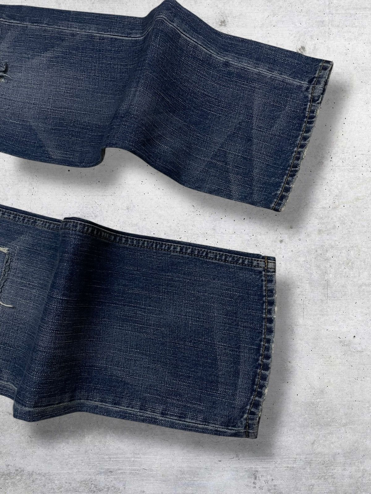 Japanese Brand VINTAGE AMERICAN EAGLE RARE DESIGN PATCHWORK RIPPED DENIM Size US 31 - 5 Thumbnail