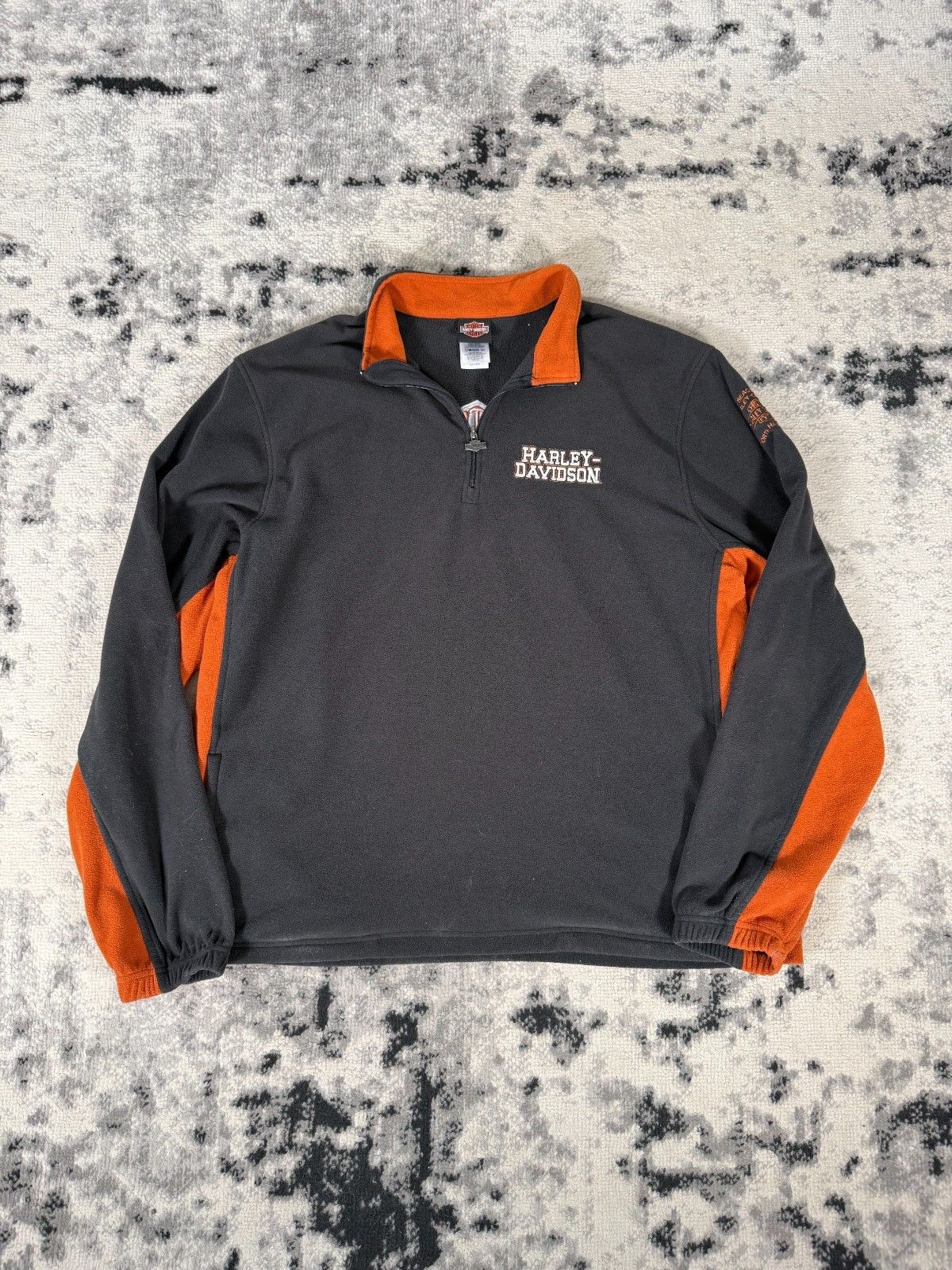 Harley Davidson Y2K Harley Davidson Full Zip Embroidered Fleece Vest Size US XXL / EU 58 / 5 - 1 Thumbnail