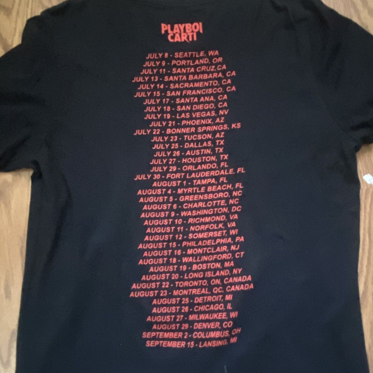 Playboi Carti playboi carti 2017 concert tour tee Size US L / EU 52-54 / 3 - 4 Thumbnail