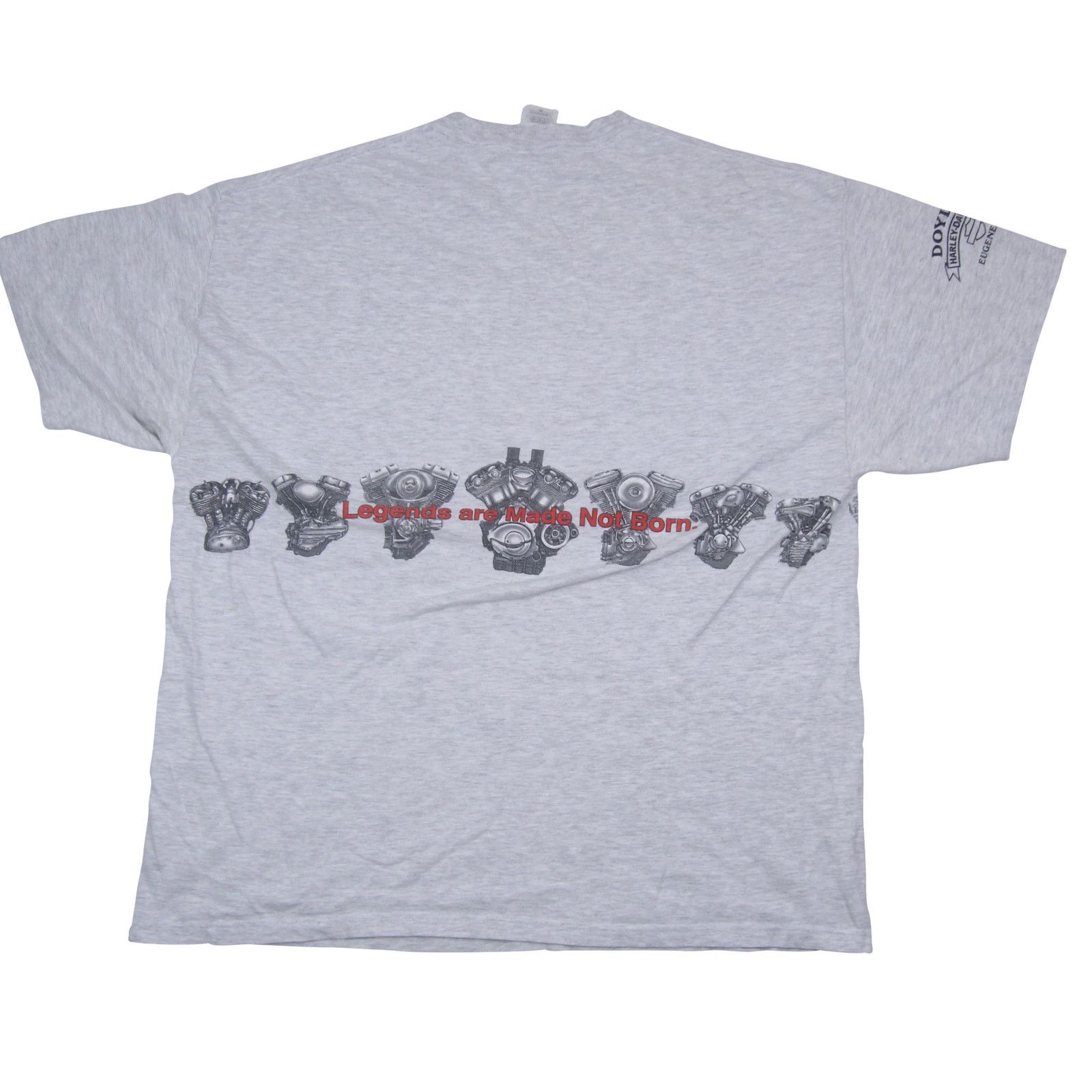 Harley Davidson × Vintage Vintage Harley Davidson Allover Print V-twin Graphic T Shirt Size US XL / EU 56 / 4 - 4 Thumbnail