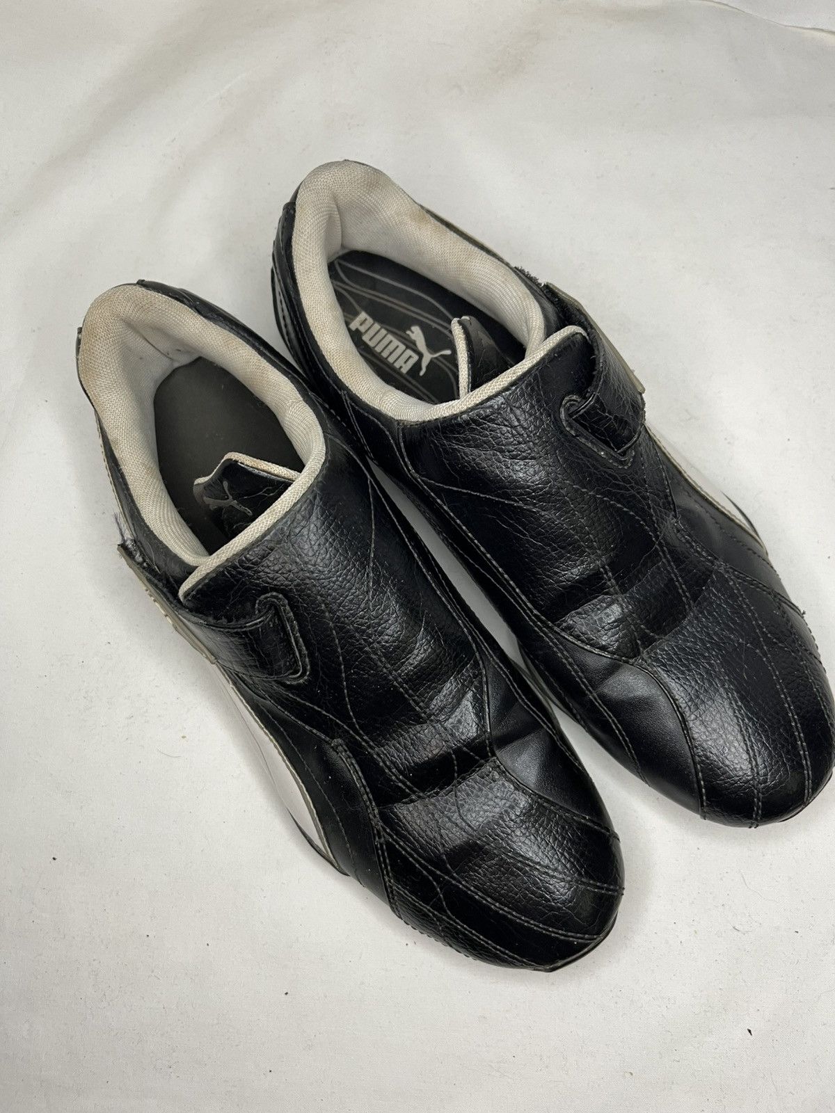 Japanese Brand Vintage 00’s Puma Y2K Leather Japanese Slip On Trainers Size US 8 / EU 41 - 2 Thumbnail