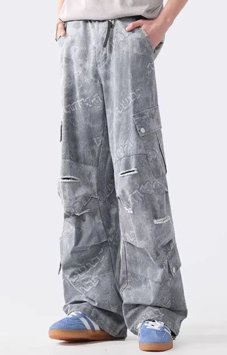 Designer × Japanese Brand Vintage Hip Hop Punk Loose Casual Pants Size US 33 - 3 Thumbnail