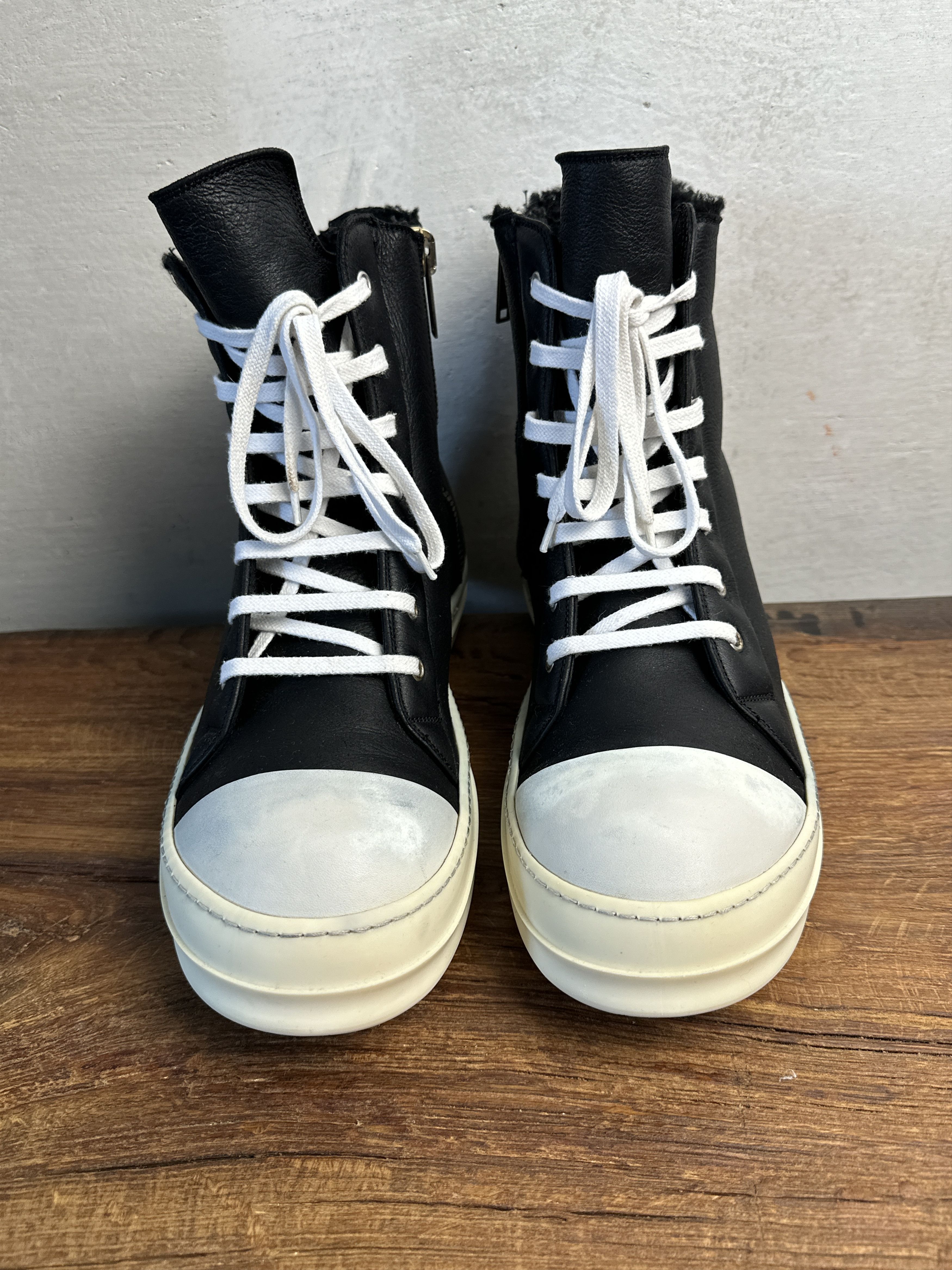 Rick Owens RARE Rick Owens AW14 Shearling High Top Ramones Size US 11 / EU 44 - 6 Thumbnail