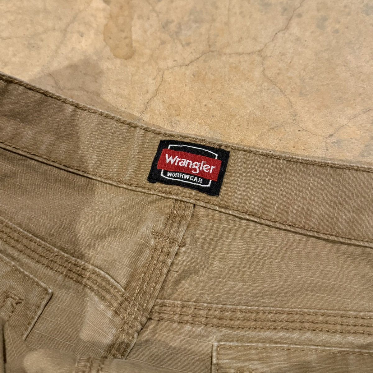 Carhartt 2000s Wrangler Faded Distressed Double Knee Cargo Work Pants Size US 38 / EU 54 - 7 Thumbnail