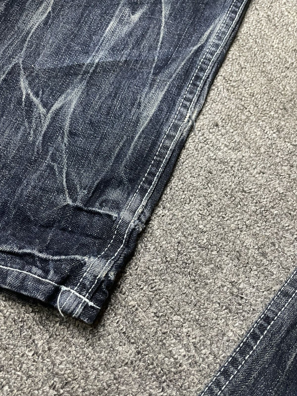 Japanese Brand × Vintage Vintage ORIRIN Brand Distressed Punk Jeans (112) Size US 35 - 9 Thumbnail