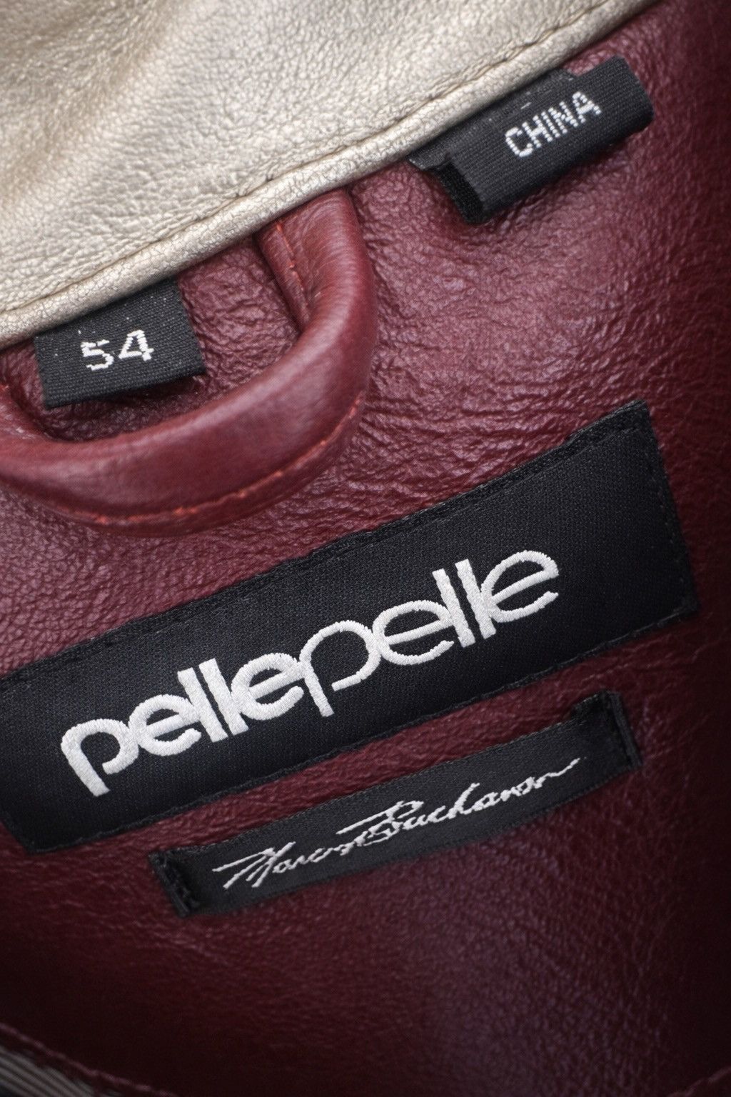 Pelle Pelle Pelle Pelle Maroon Legendary Leather Jacket Size US XL / EU 56 / 4 - 4 Thumbnail