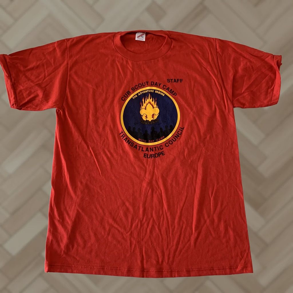 Jerzees VINTAGE Jerzees Cub Scouts Transatlantic Council Staff T Shirt XXL? XL? Size US XL / EU 56 / 4 - 1 Thumbnail