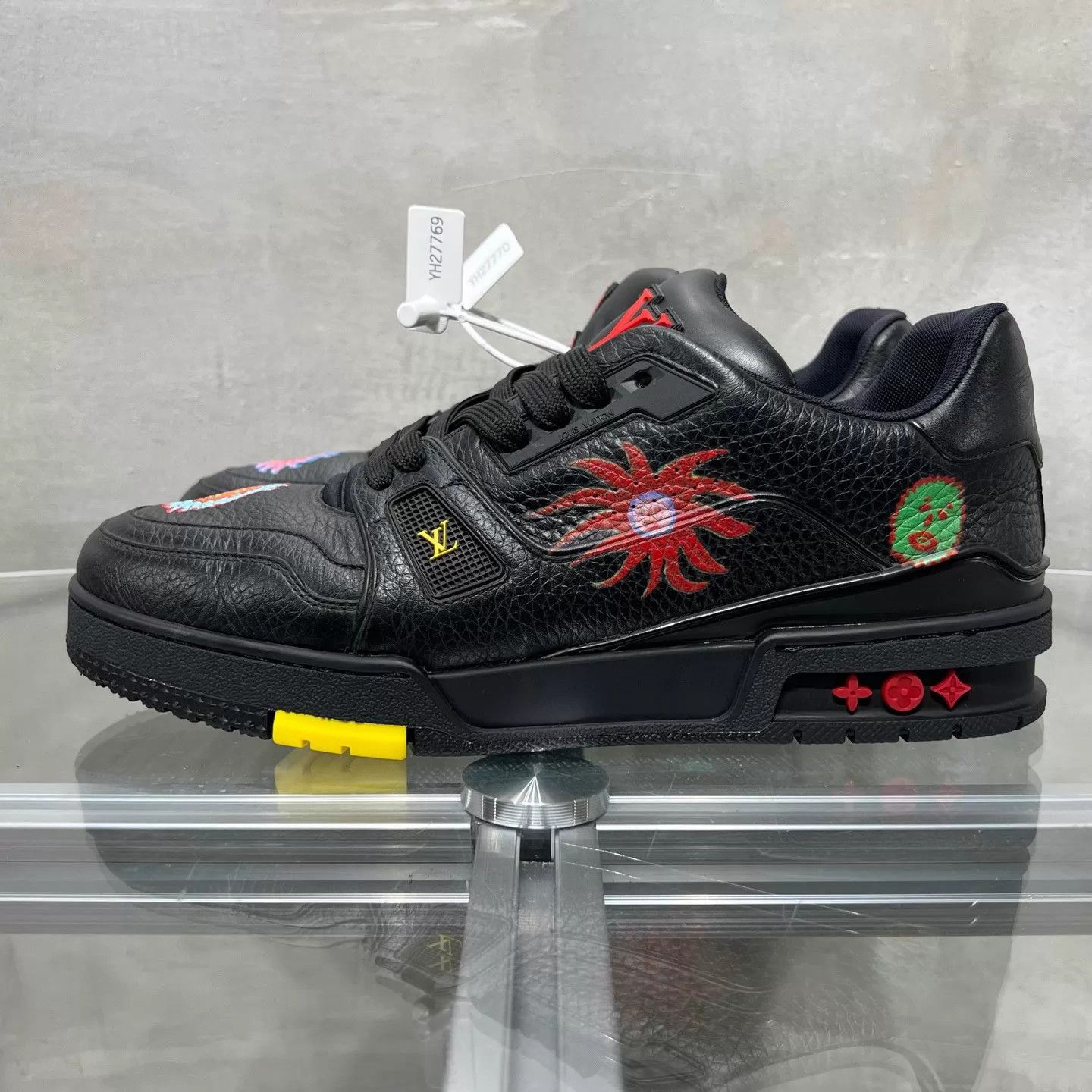 Louis Vuitton LV x Yayoi Kusama Trainer Black UK7.5/41.5 Size US 8.5 / EU 41-42 - 3 Thumbnail