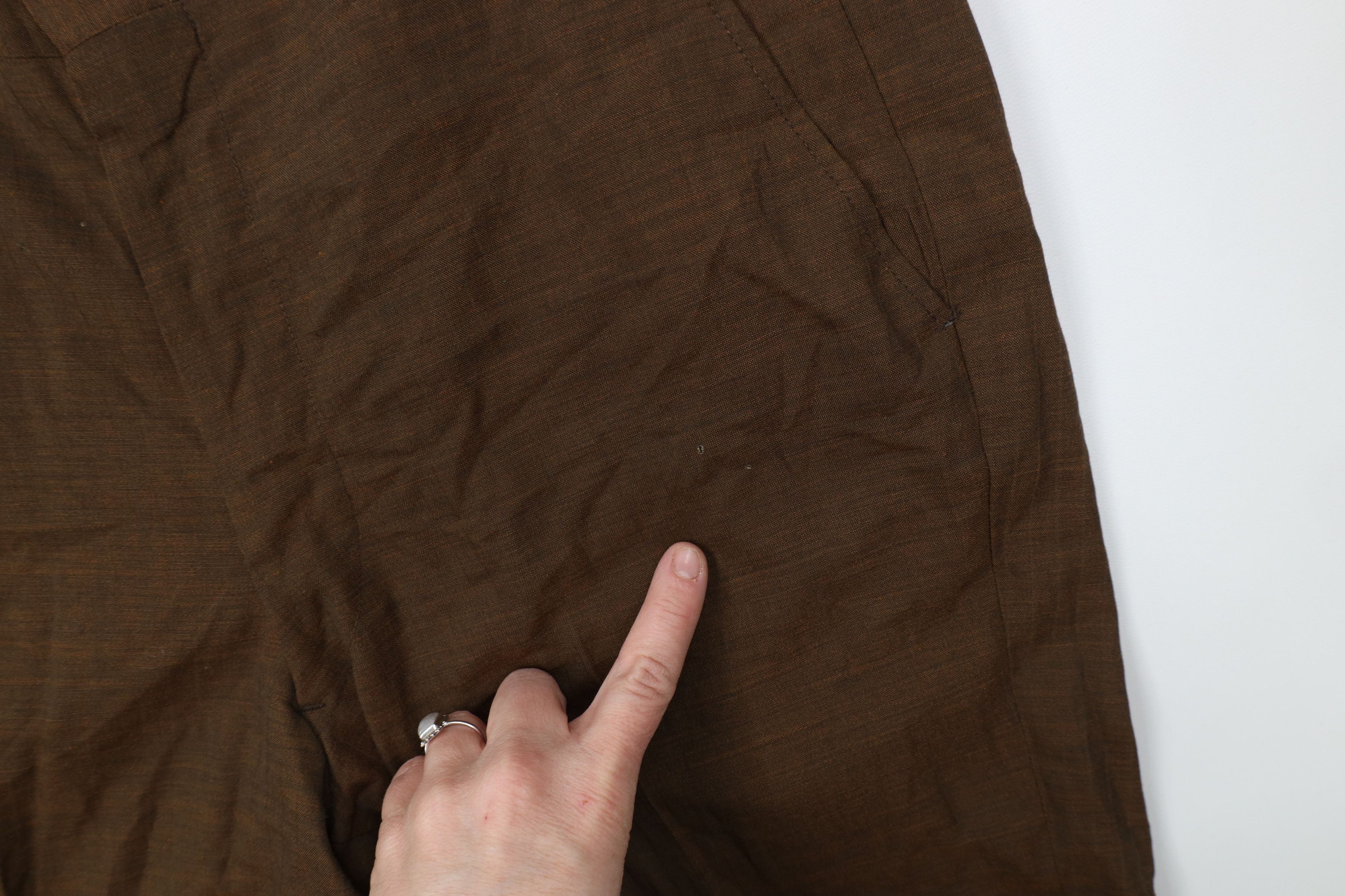 Vintage Vintage 60s Streetwear Wool Knit Chino Pants Heather Brown Size US 32 / EU 48 - 5 Thumbnail