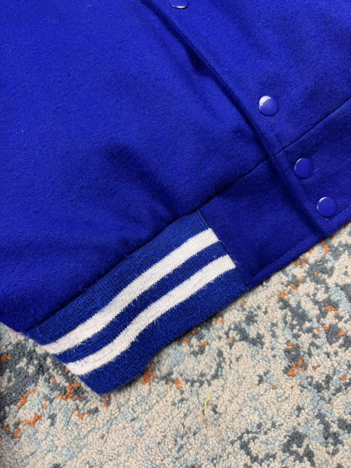 Vintage Vintage 90s Ultramarine wool Varsity Jacket Size US M / EU 48-50 / 2 - 9 Thumbnail