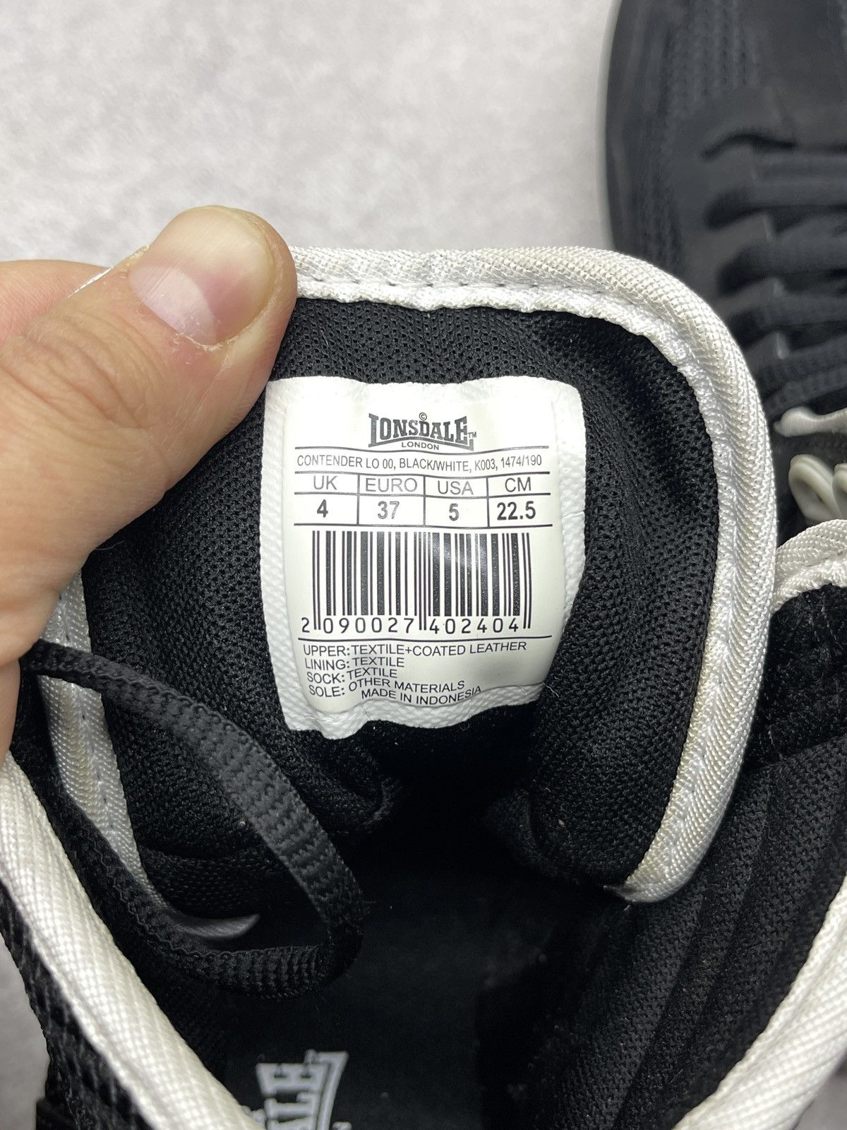 Lonsdale Mens Lonsdale Contender Boxing Sneakers Boots Black Size US 5 / EU 37 - 10 Thumbnail