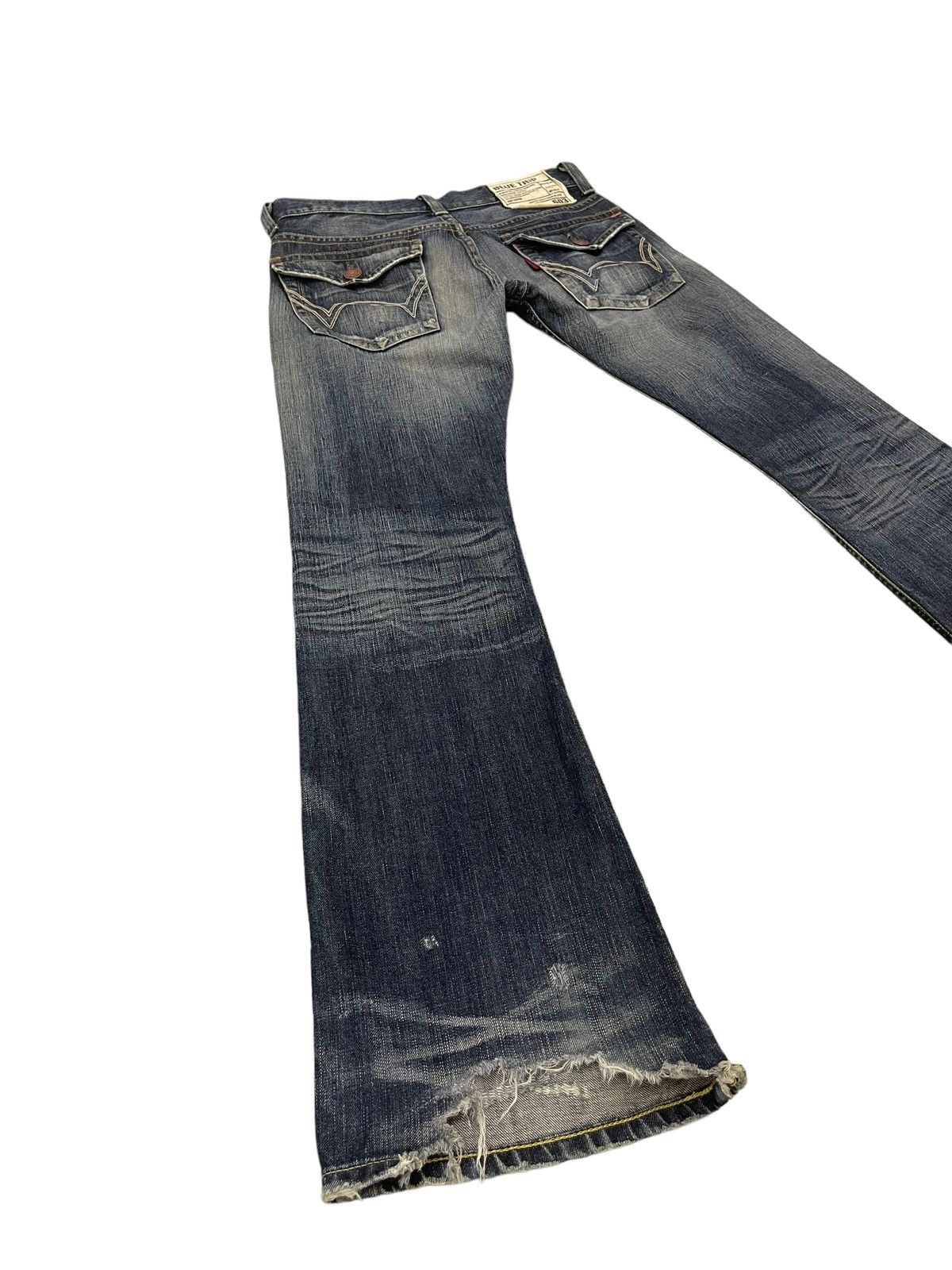 Edwin Flare Jeans Edwin Japan Distress Low Rise Boot Cut 8🟦5 Size US 31 - 13 Thumbnail