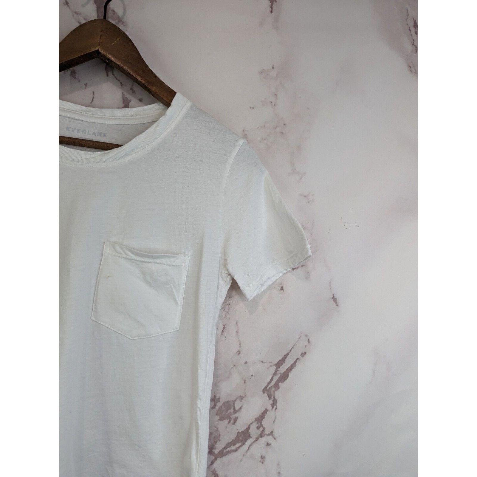 Everlane Everlane T Shirt Women XXS 2XS White Crew Box Cut Tee Cotton Size XXS / US 00 / IT 34 - 10 Thumbnail