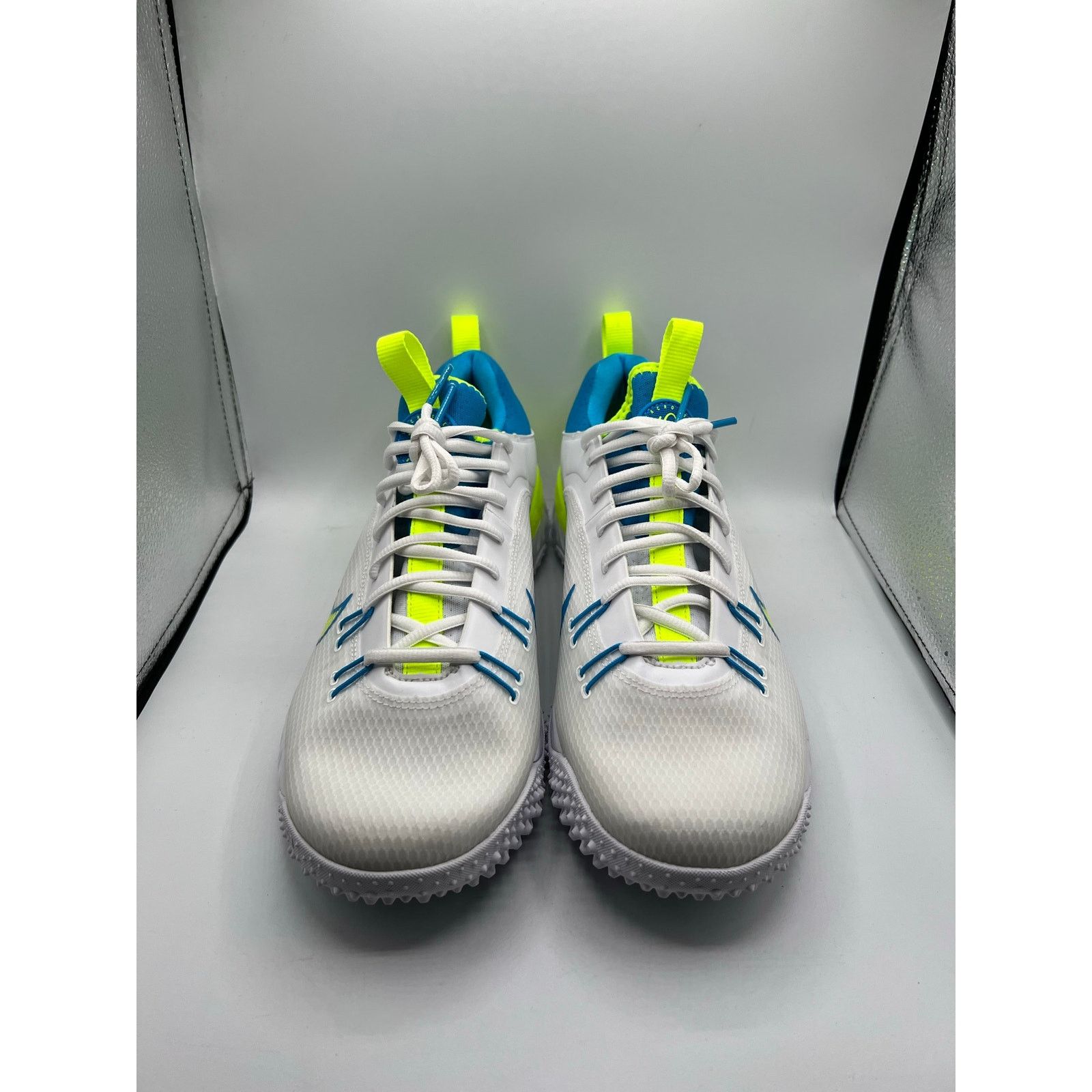 Nike Nike Huarache 9 Elite TF LAX SE “White Volt Vivid Blue” Size US 11.5 / EU 44-45 - 2 Thumbnail