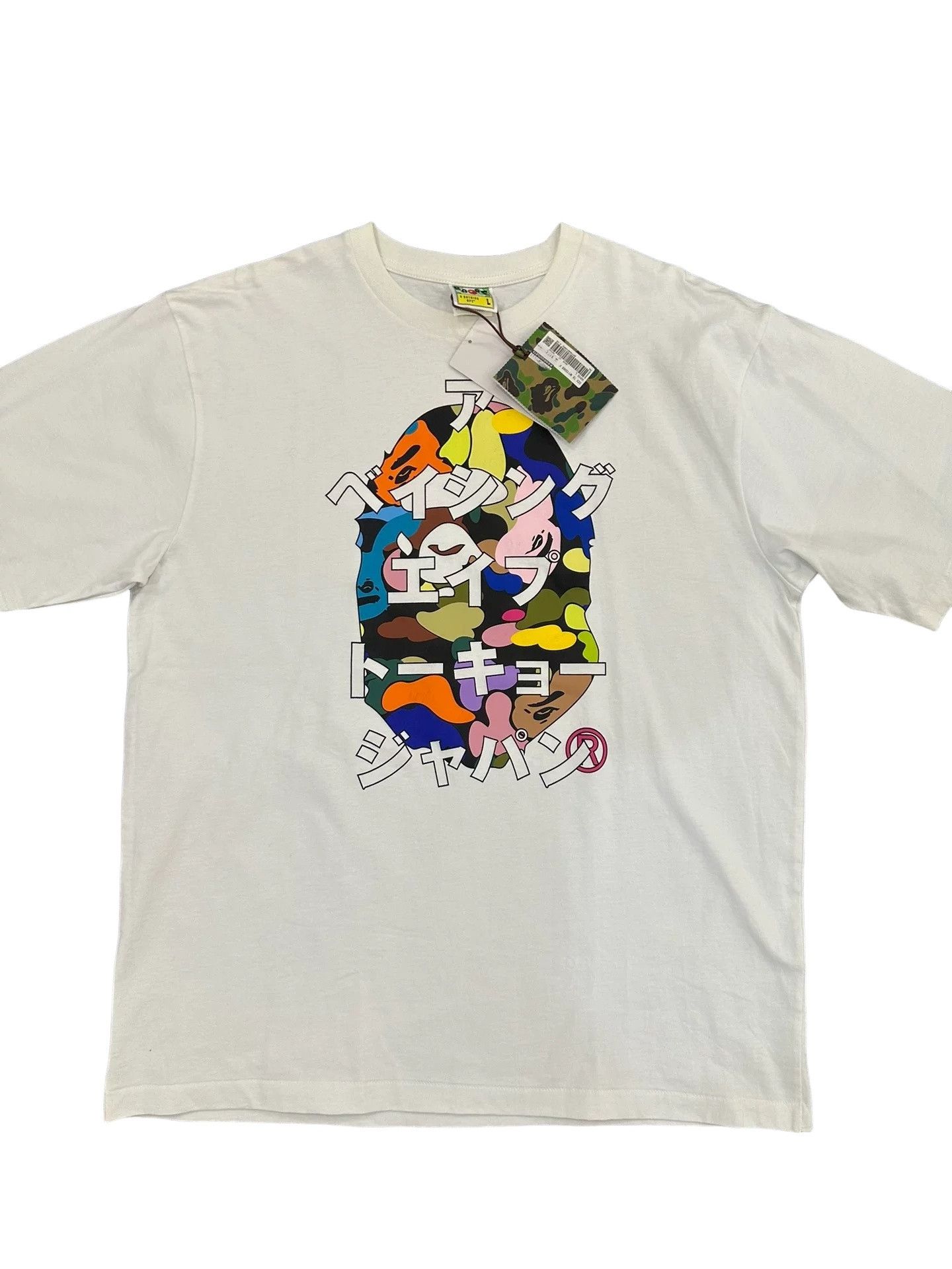 Bape BAPE Candy Camo Logo T-Shirt Size L Size US L / EU 52-54 / 3 - 1 Thumbnail