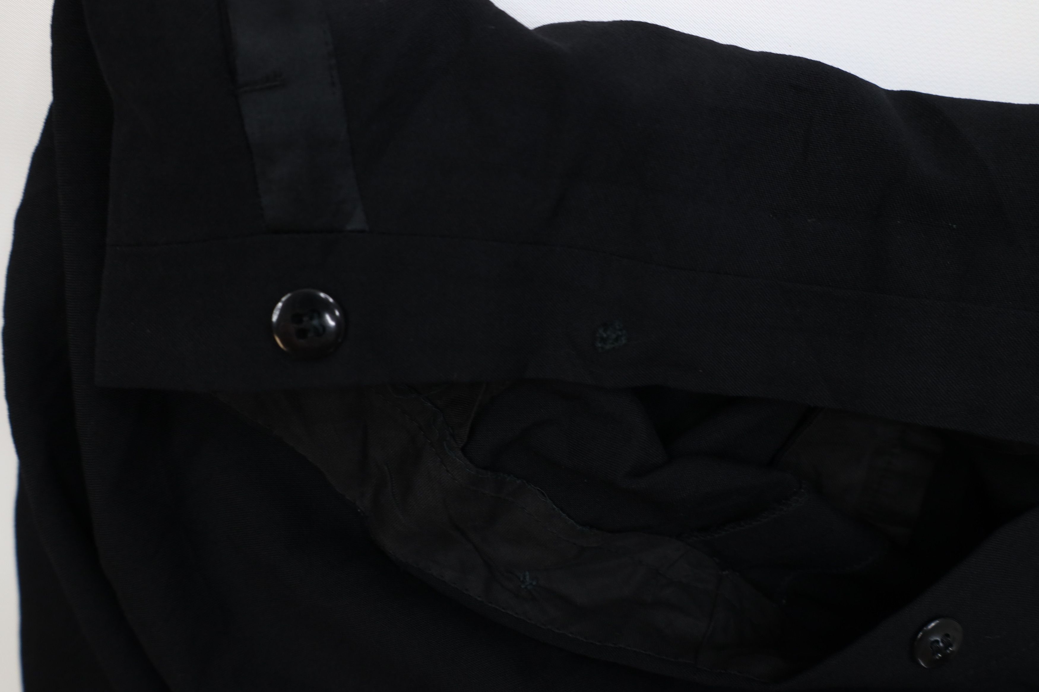 Vintage Vintage 50s Streetwear Rayon Gabardine Tuxedo Pants Black Size US 44 / EU 60 - 7 Thumbnail