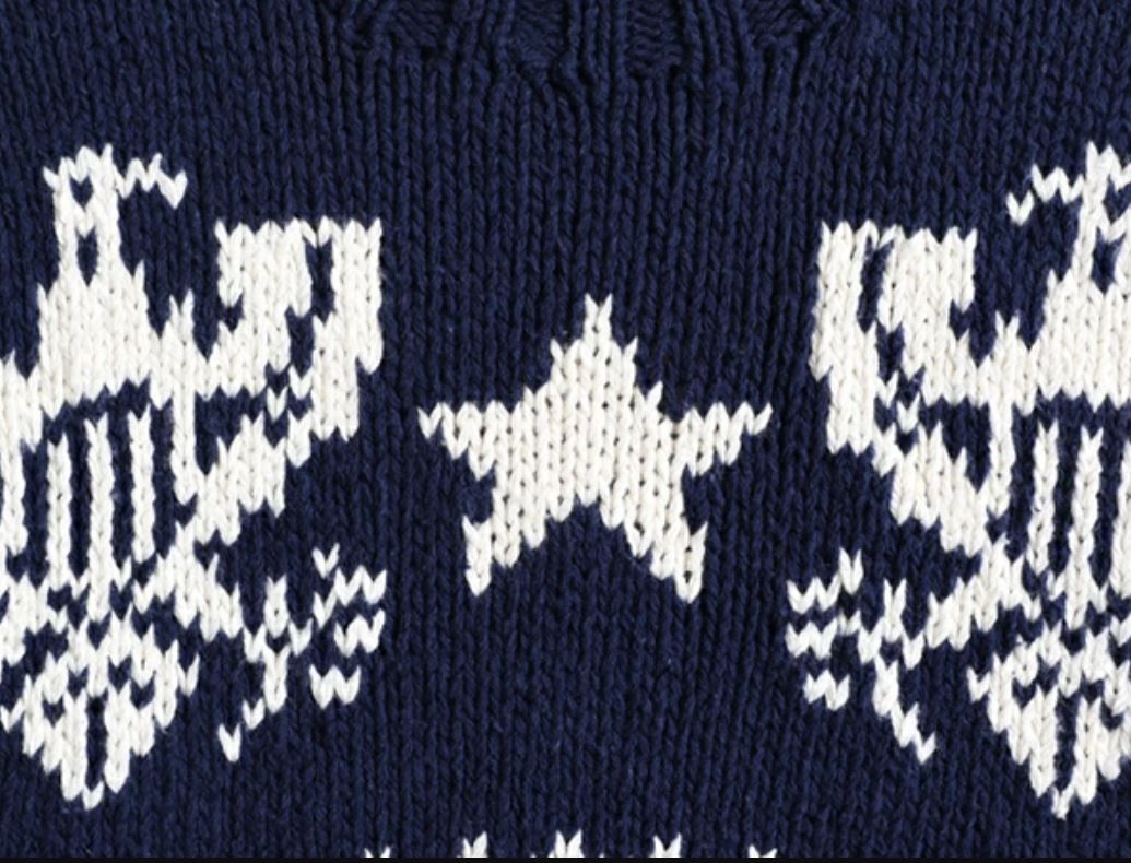 Polo Ralph Lauren Vintage Polo Ralph Lauren Eagle Shield Knit Star Sweater XL Size US XL / EU 56 / 4 - 4 Thumbnail