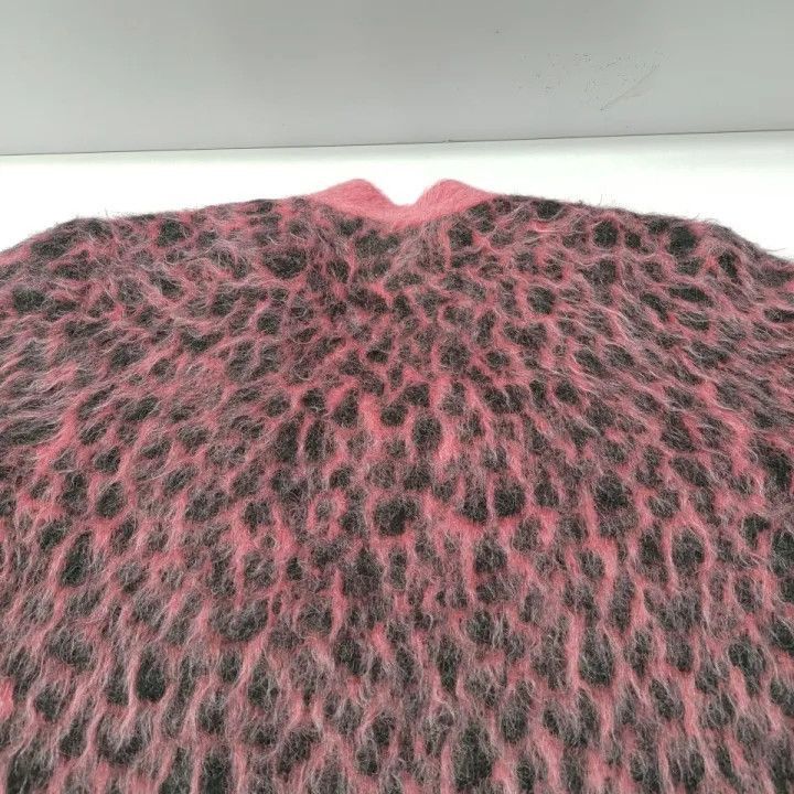 Saint Laurent Paris Saint Laurent Pink Leopard Print Cardigan -2507 Size XS / US 0-2 / IT 36-38 - 5 Thumbnail