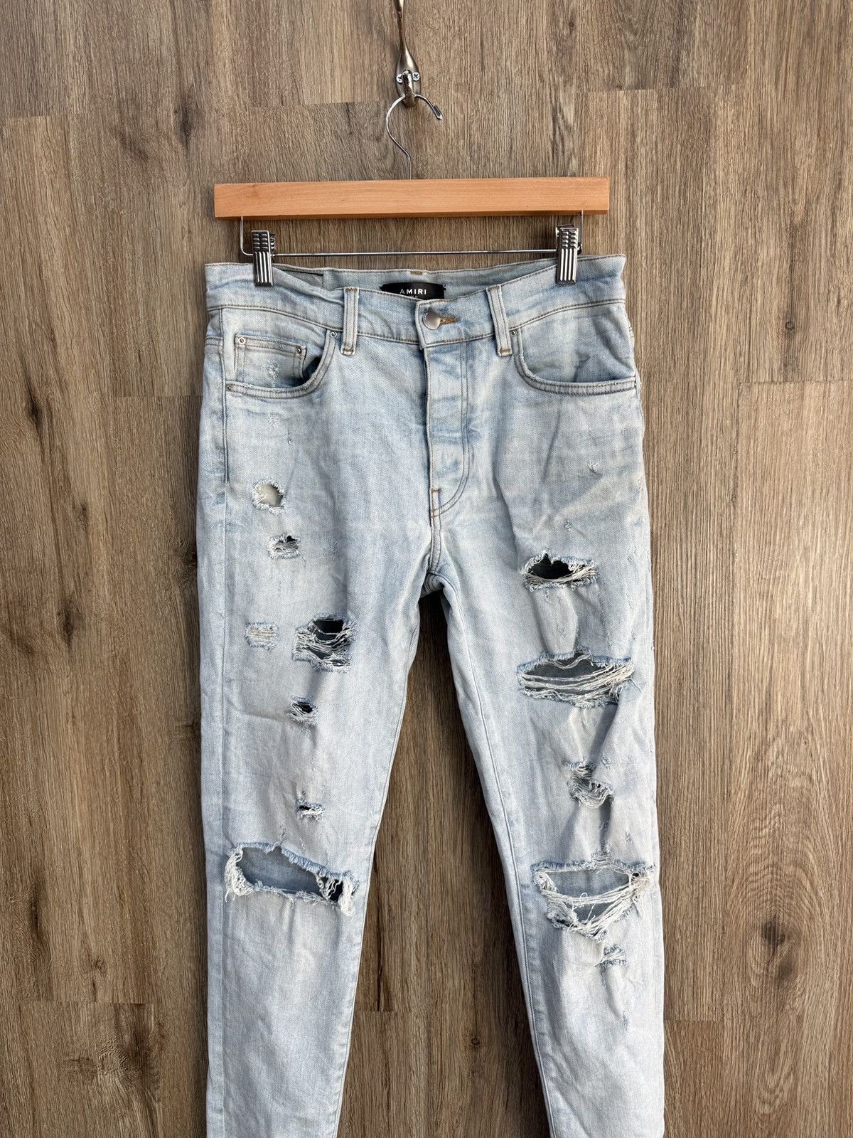 Amiri Amiri Thrasher Denim Jeans Size US 31 - 2 Thumbnail