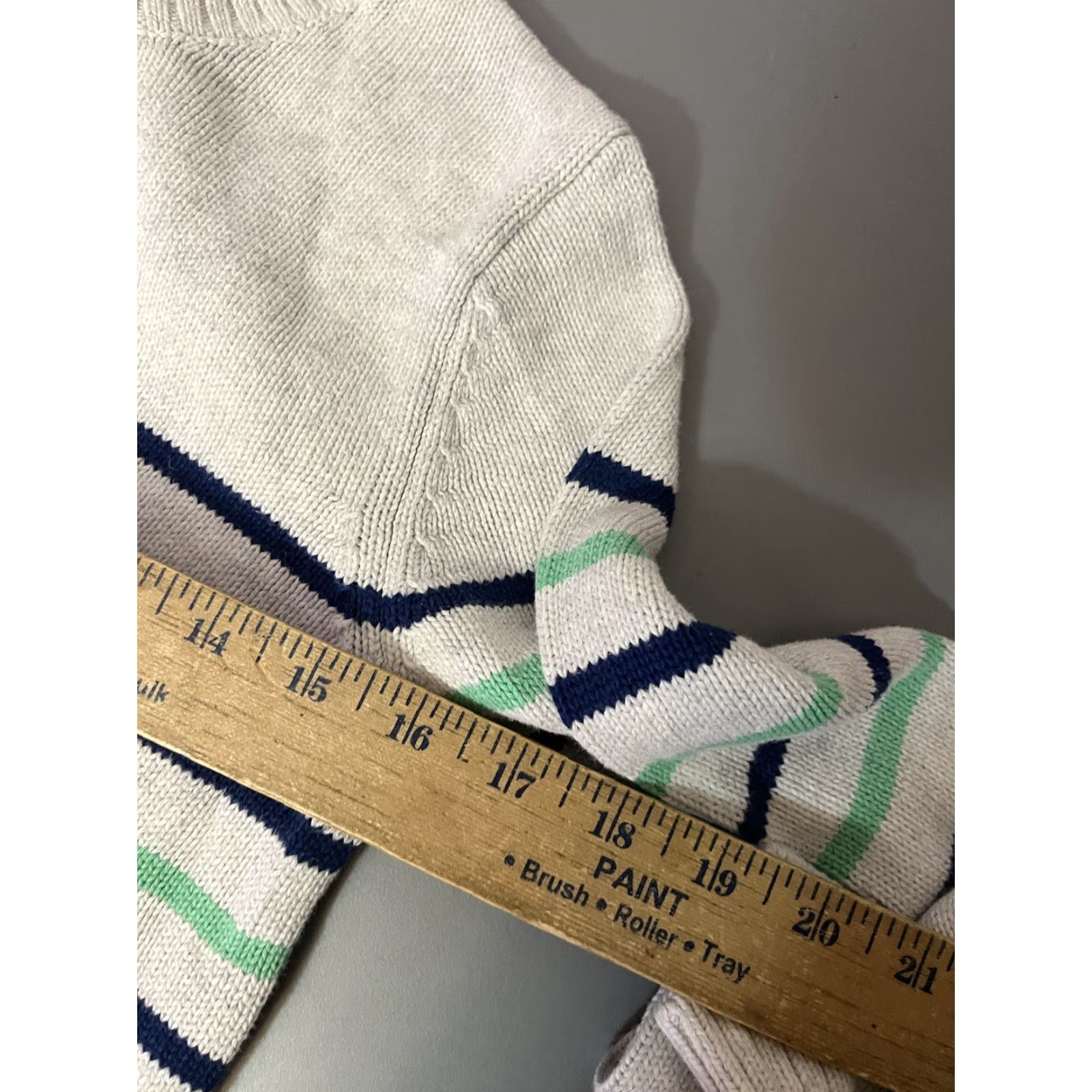 Gap VINTAGE Gap Sweater Women's Oversized Long Sleeve Round Neck Striped Size Small Gray Size S / US 4 / IT 40 - 5 Thumbnail