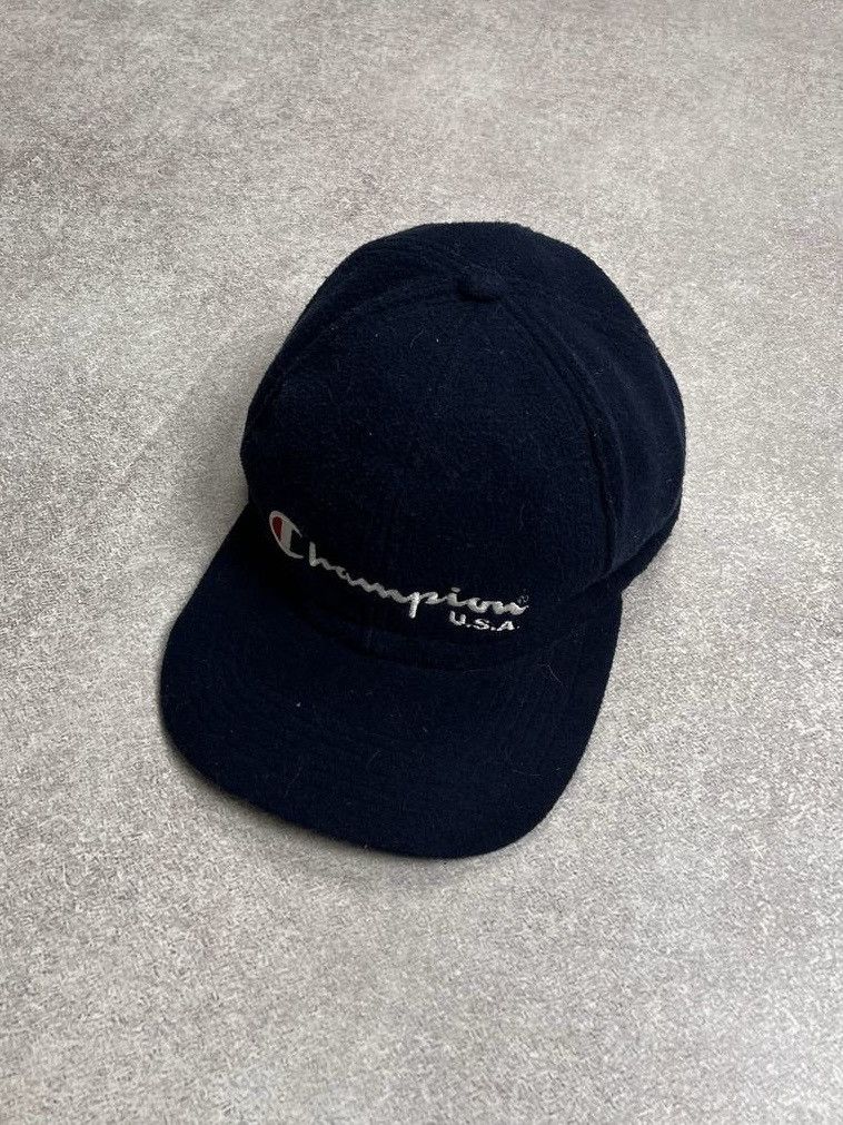 Champion × Vintage Vintage Champion Fleece Trapper Hat Y2K Os Size ONE SIZE - 1 Thumbnail