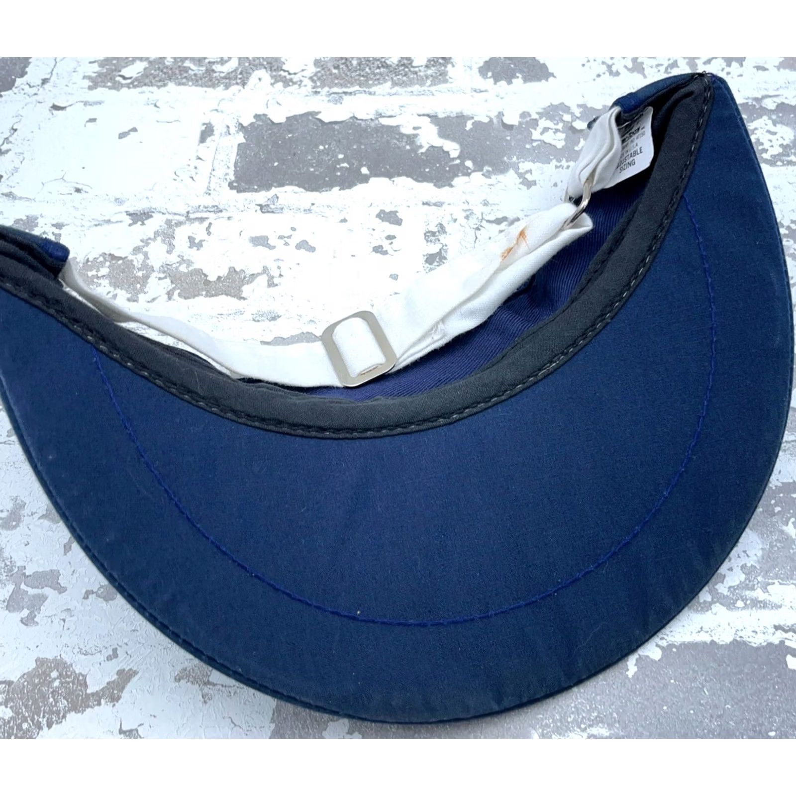 Vintage VINTAGE Golf Hat Cap Sun Visor Strap Back USA 80s 90s Vantage Championship Adult Blue Adjustable Twill Hat Mens Size ONE SIZE - 5 Thumbnail