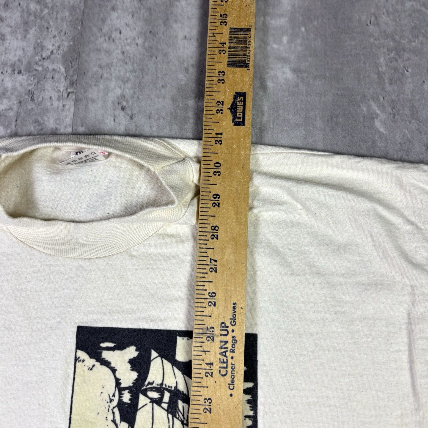 Fruit Of The Loom VINTAGE Pirate Ship T Shirt Art Promo Single Stitch Adult 2XL 90s Disney Stitch White Cotton Fruit of the Loom Shirt Mens Size US XXL / EU 58 / 5 - 4 Thumbnail