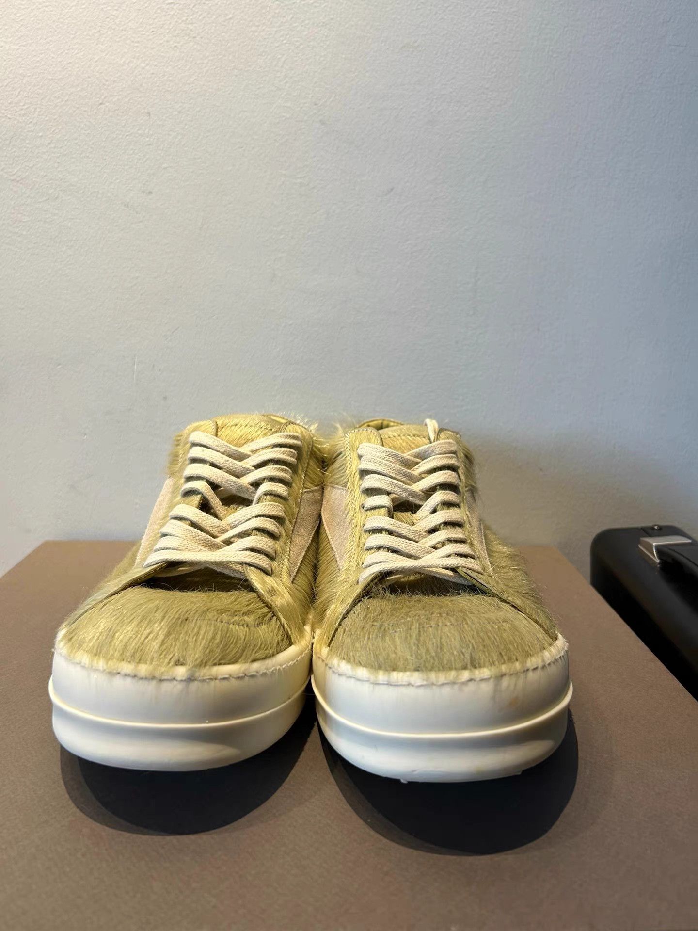 Rick Owens Rick Owens Mainline Green Pony Hair Geobasket Size US 10 / EU 43 - 3 Thumbnail