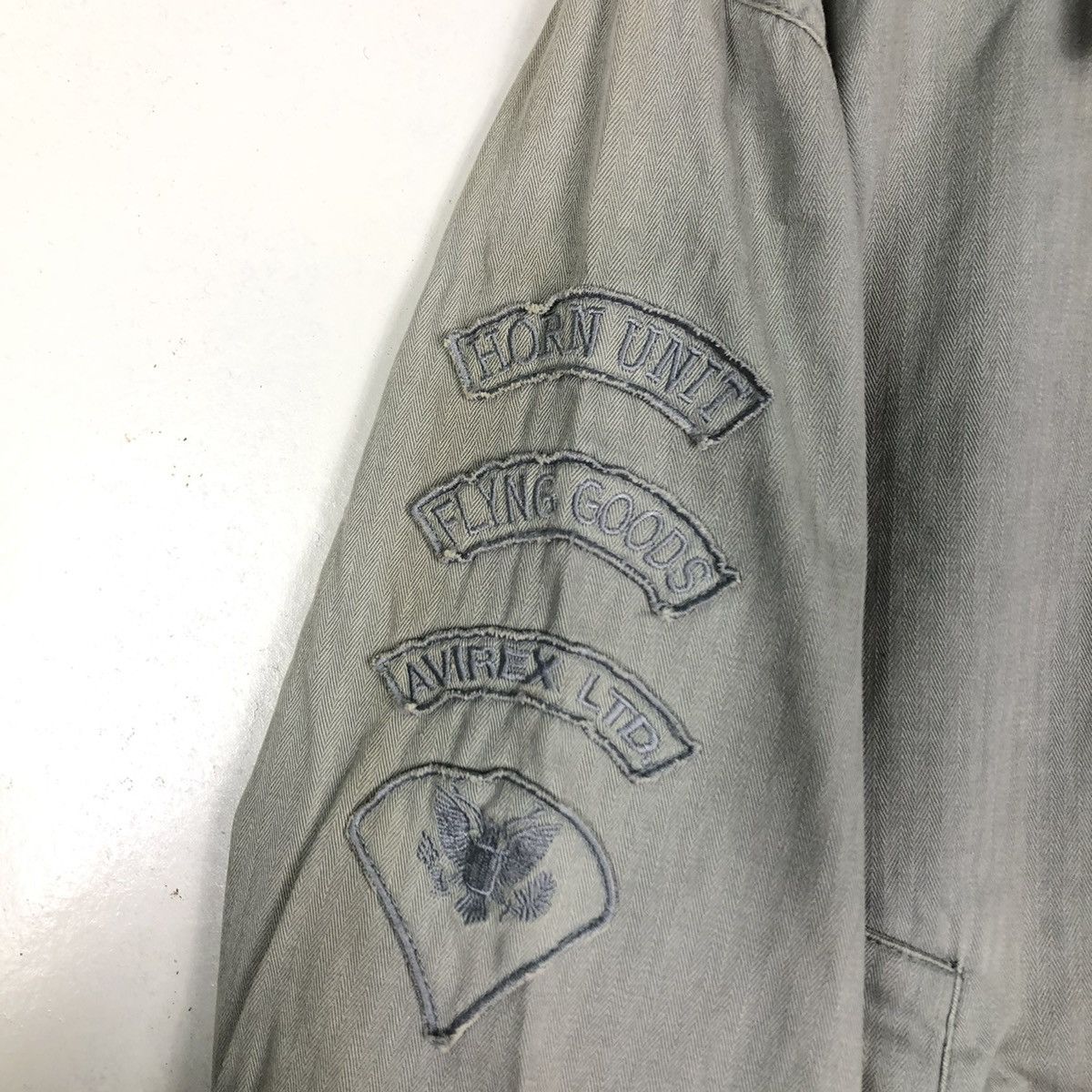 Avirex 🔥VTG DENIM JACKET AVIREX USA LTD STOCK 28-A6755 Size US XL / EU 56 / 4 - 19 Thumbnail