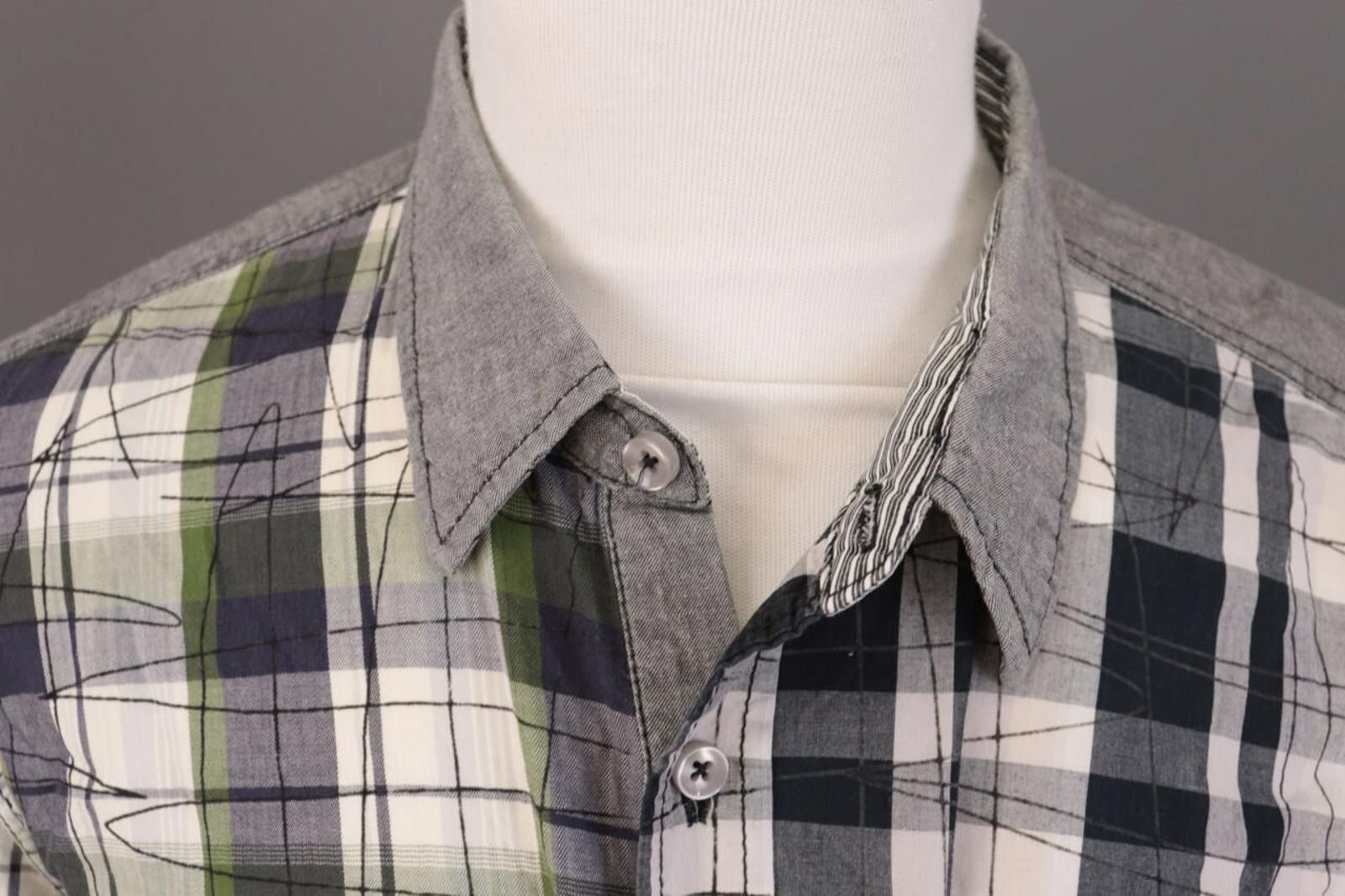 Desigual Desigual Multicolor Check Button Down Shirt Size 2XL Size US XXL / EU 58 / 5 - 2 Thumbnail