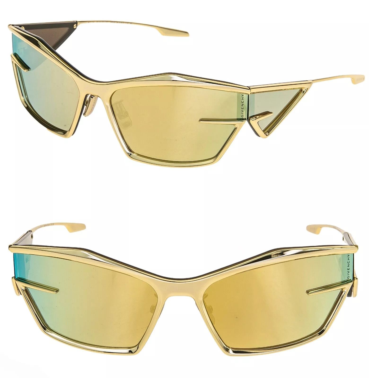 Givenchy GIVENCHY GIV CUT 40066 Gold Mirrored GV40066U Sunglasses Size ONE SIZE - 1 Thumbnail