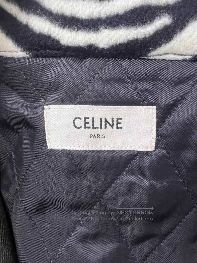 Celine CELINE Zebra print patchwork smoke grey denim cotton coat Size US M / EU 48-50 / 2 - 6 Thumbnail