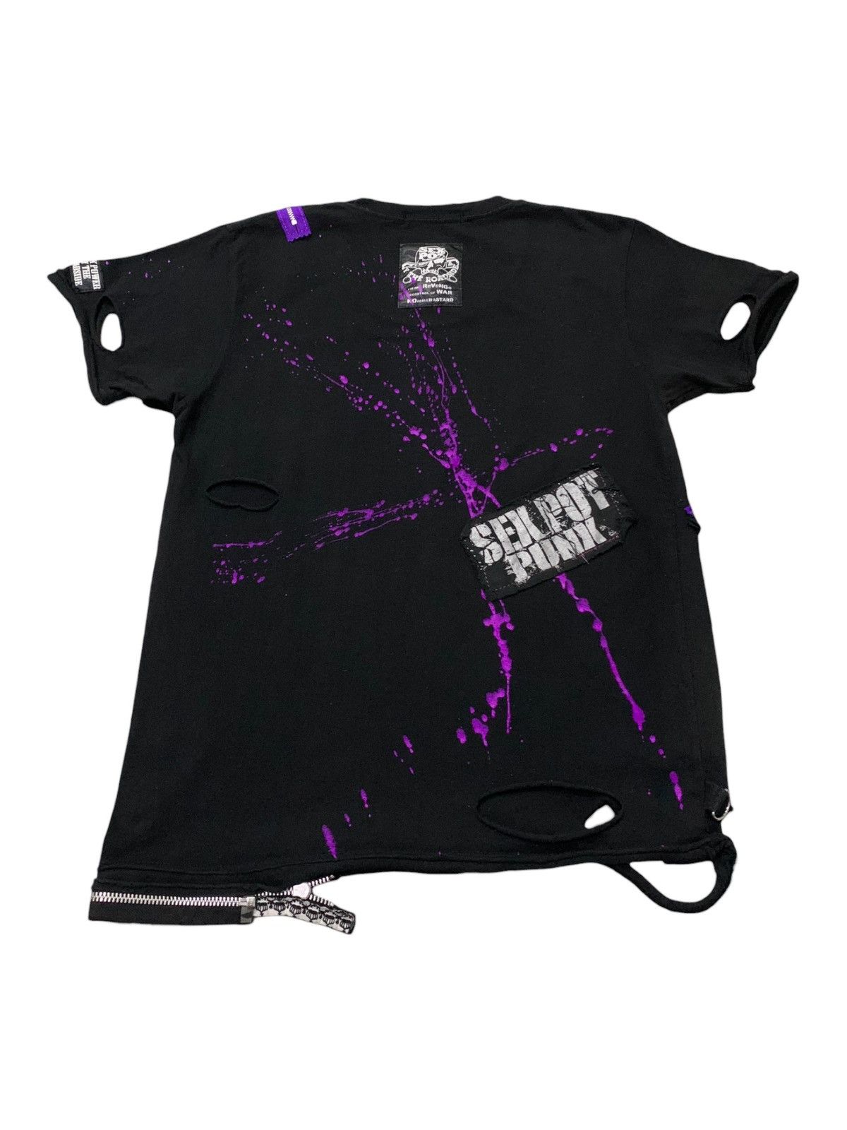 Hysteric Glamour Sex Pot Revenge Bondage Distressed Zipper Tshirt Size US S / EU 44-46 / 1 - 13 Thumbnail