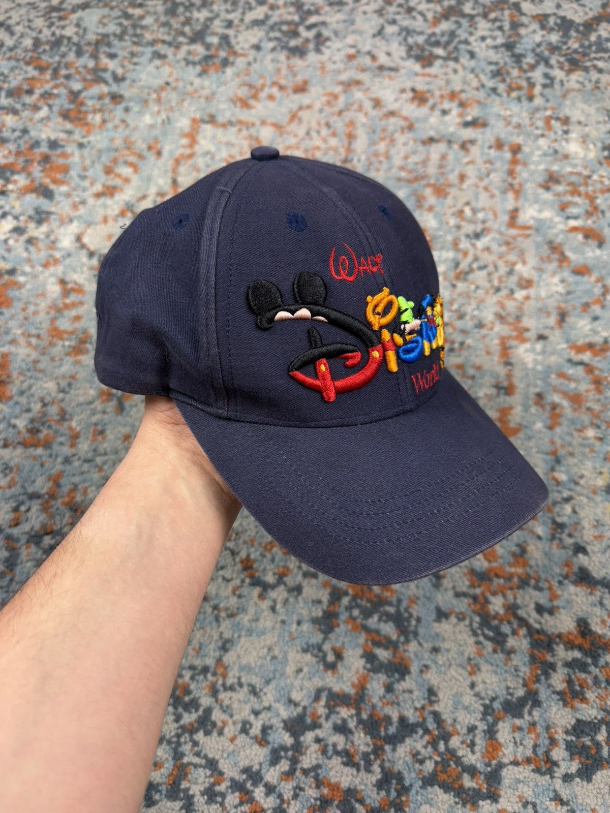 Disney × Vintage Vintage 90s Disney World embroidered big logo hat Size ONE SIZE - 3 Thumbnail
