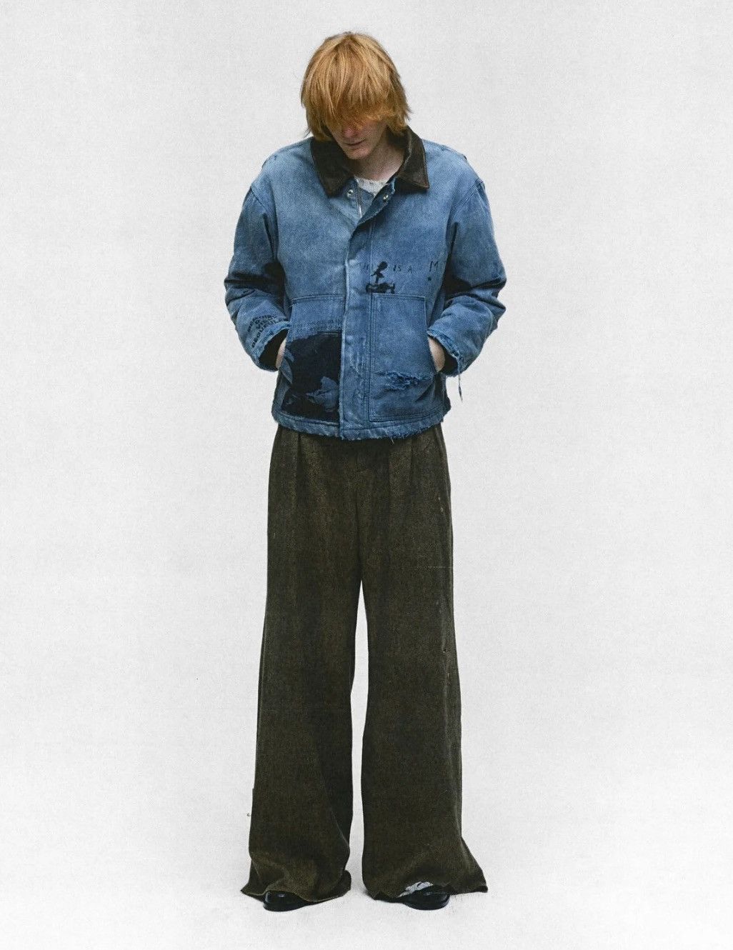 Enfants Riches Deprimes Enfants Riches Deprimes ERD 24FW Canvas Chore Jacket，sizeL Size US L / EU 52-54 / 3 - 3 Thumbnail